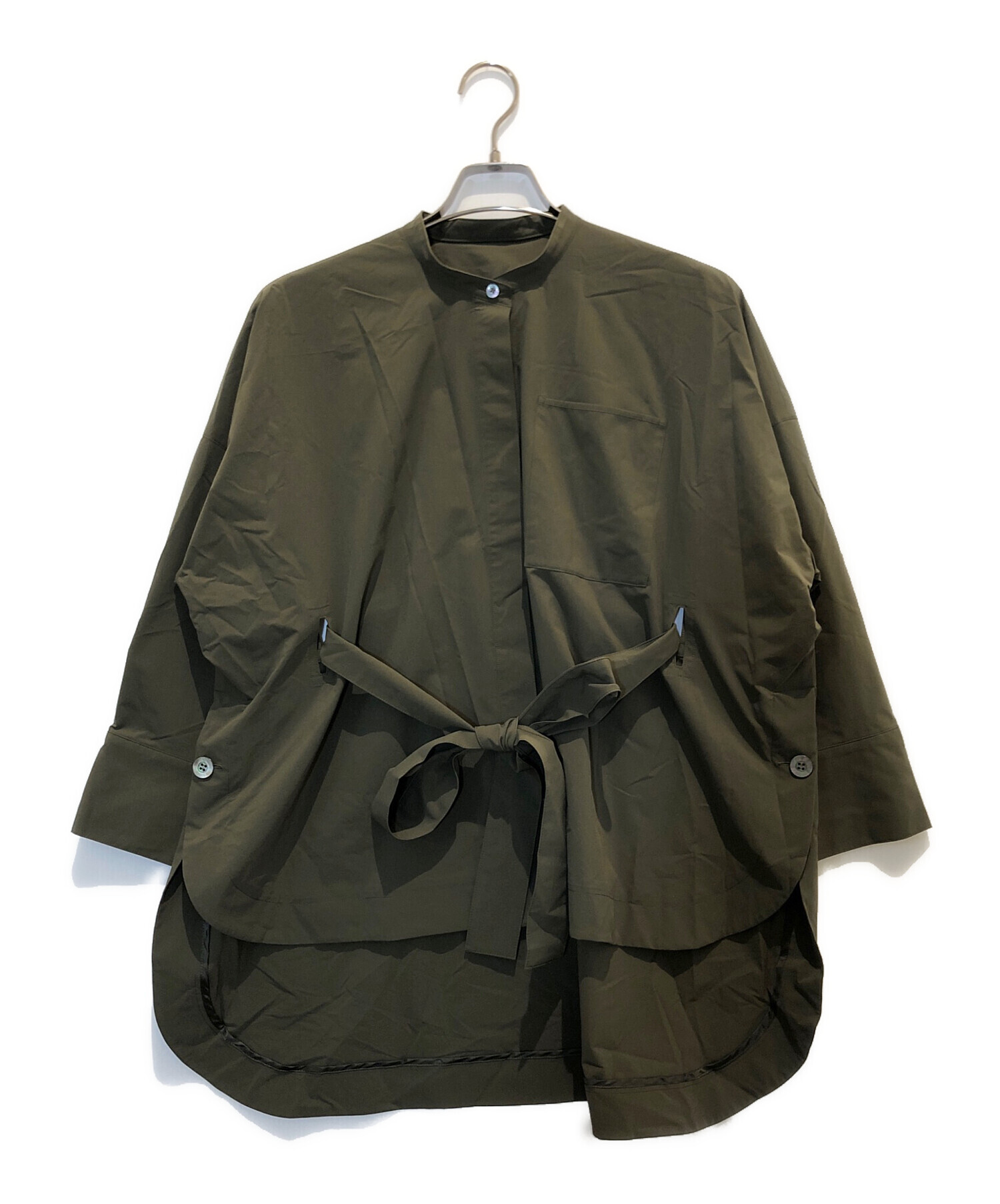 中古・古着通販】LE PHIL (ル フィル) SOLOTEXブロードブラウス カーキ