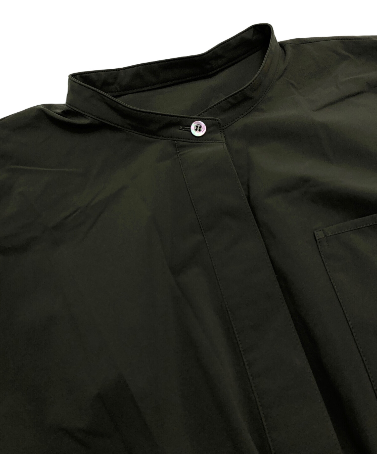 中古・古着通販】LE PHIL (ル フィル) SOLOTEXブロードブラウス カーキ