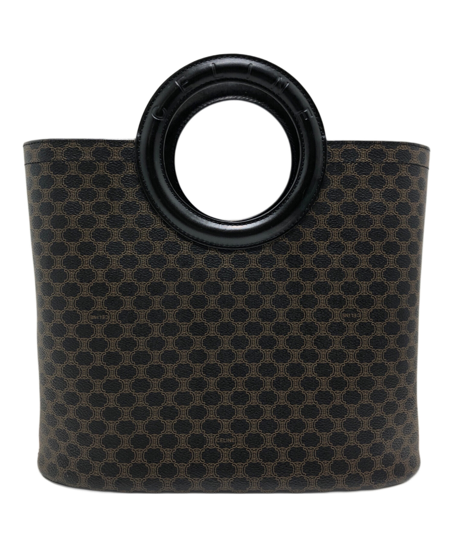 中古・古着通販】CELINE (セリーヌ) マカダム柄サークルハンドバッグ