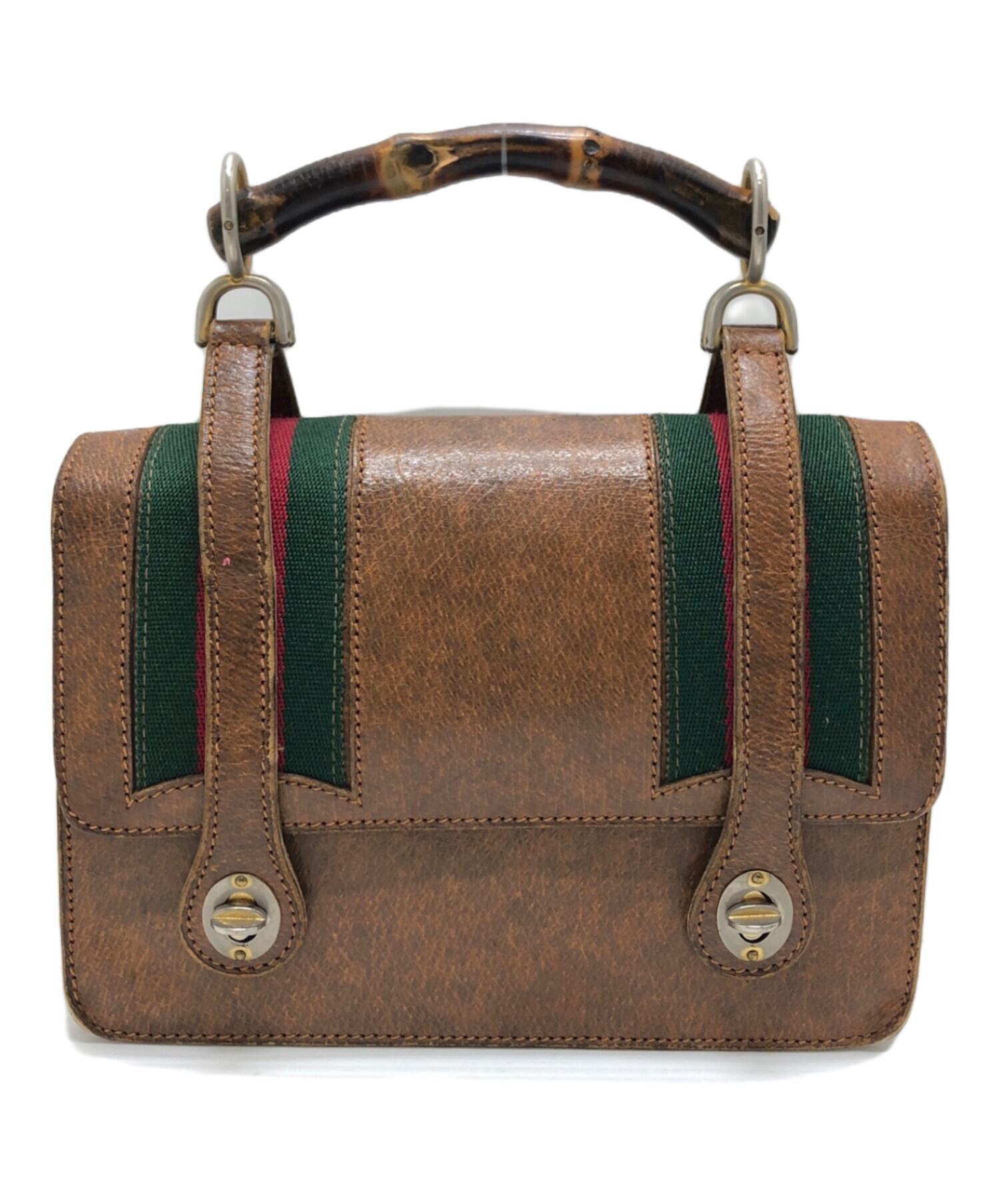 中古・古着通販】GUCCI (グッチ) 60'sヴィンテージバッグ ブラウン