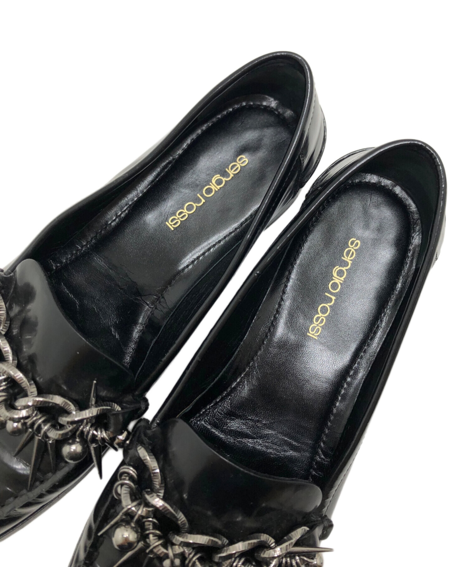 中古・古着通販】sergio rossi (セルジオロッシ) ローファー ブラック