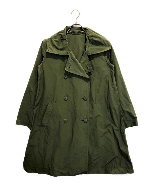 issey miyake オリーブグリーン トレンチコート 中古・古着通販】me ISSEY MIYAKE (ミーイッセイ ミヤケ) ポリナイロン
