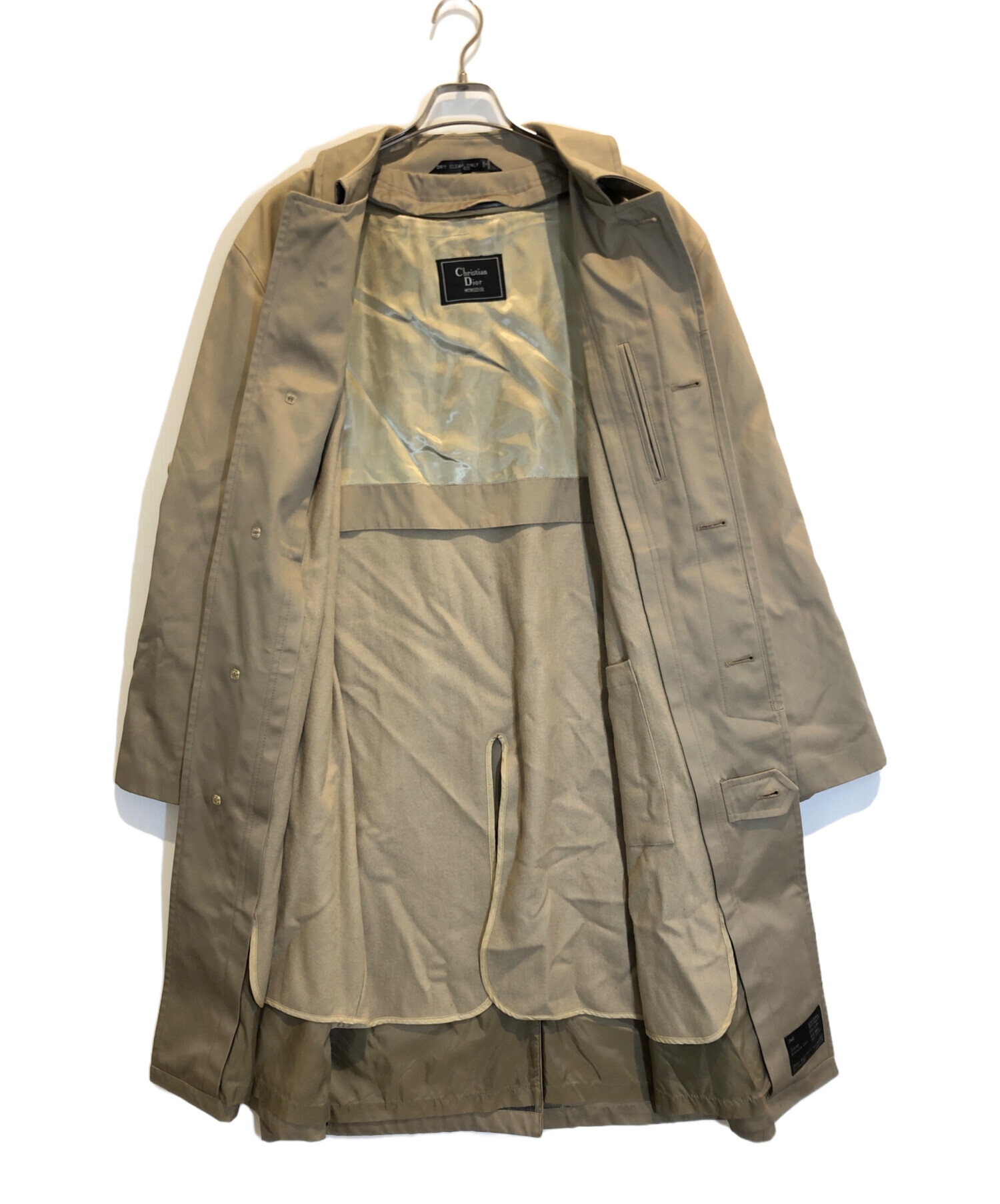 christian dior monsieur 襟レザー　ステンカラーコート 中古・古着通販】Christian Dior (クリスチャン ディオール) ステン