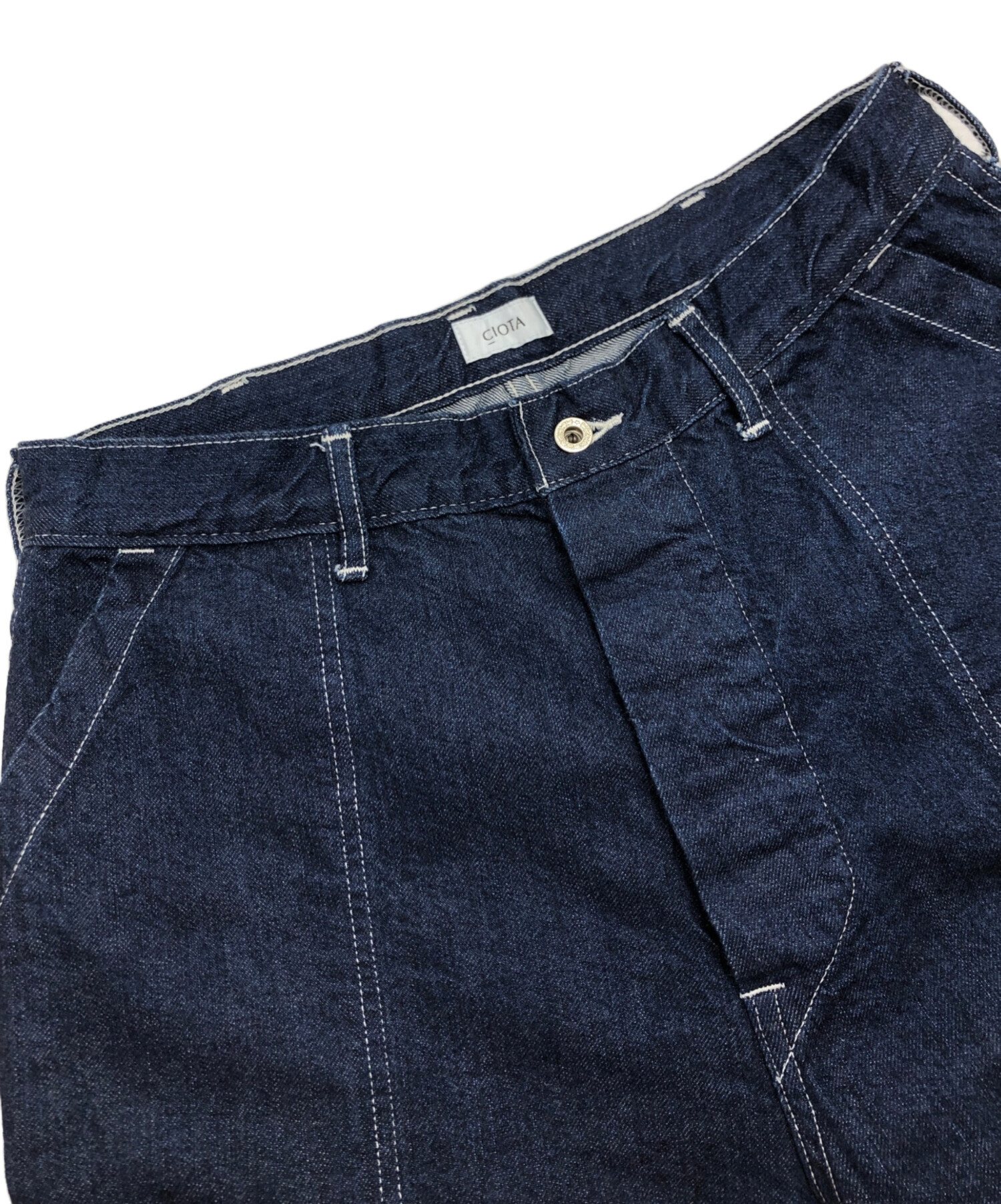 中古・古着通販】CIOTA (シオタ) ワイドデニムパンツ インディゴ
