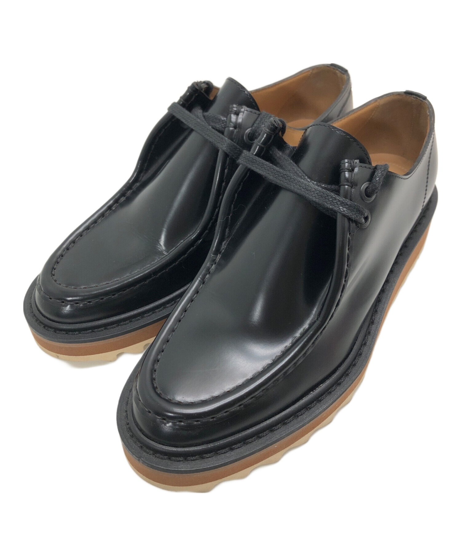 DRIES VAN NOTEN ブラックレザーシューズ 37 【公式通販】