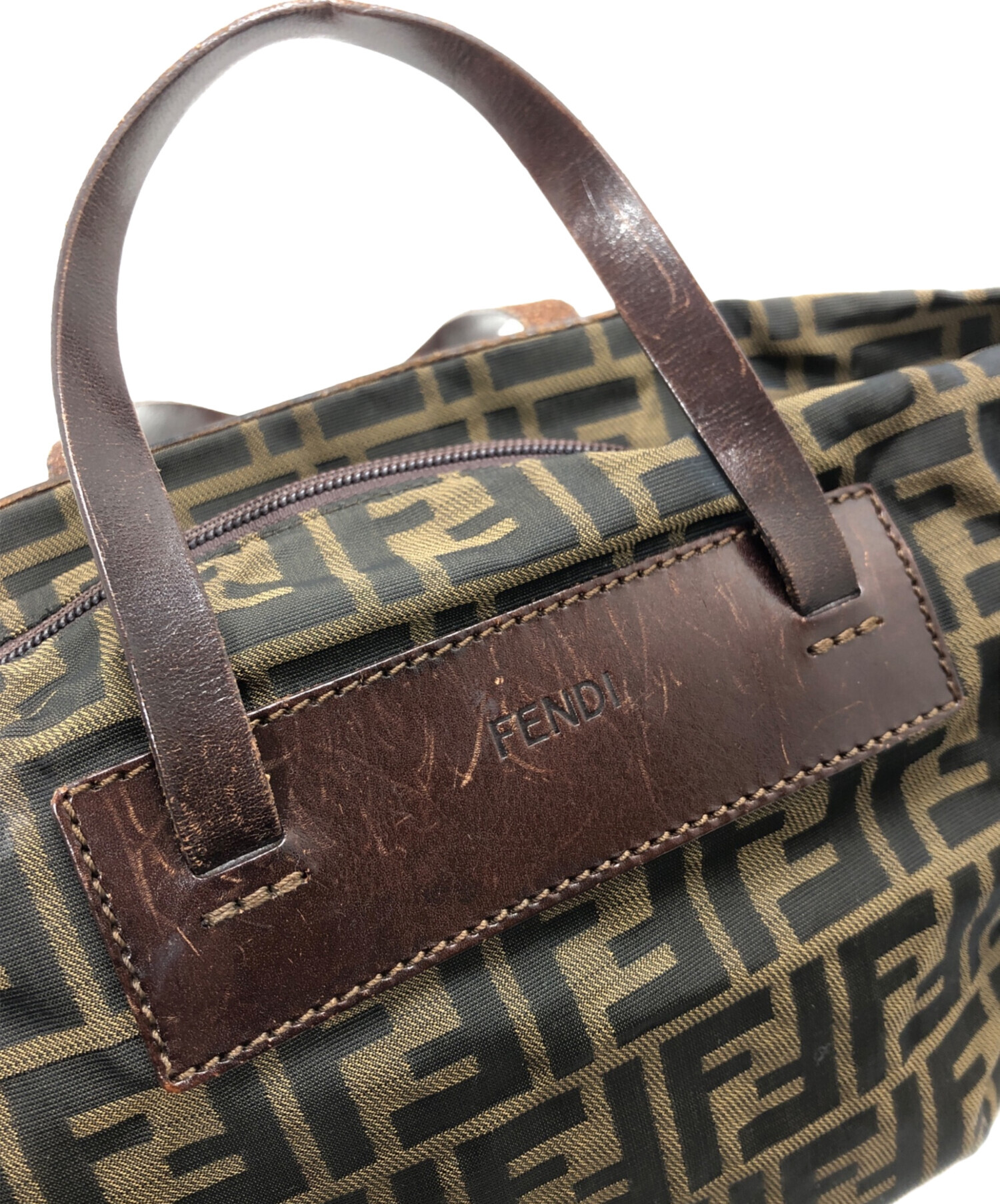 中古・古着通販】FENDI (フェンディ) ズッカ柄バッグ ブラウン