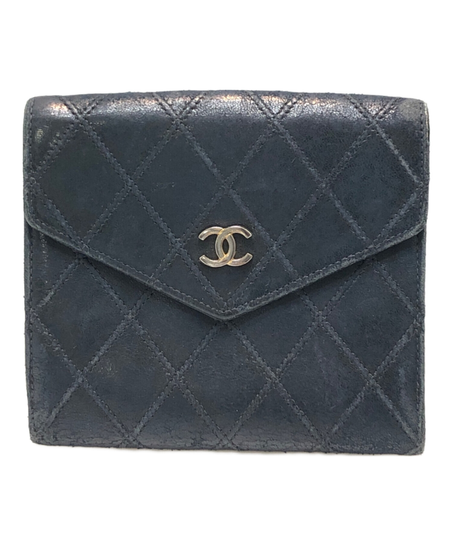 CHANEL シャネル 財布・ケース  紺 【古着】【中古】【送料無料】 CHANEL（シャネル）財布・コインケース 紺 サイズ:- レディース