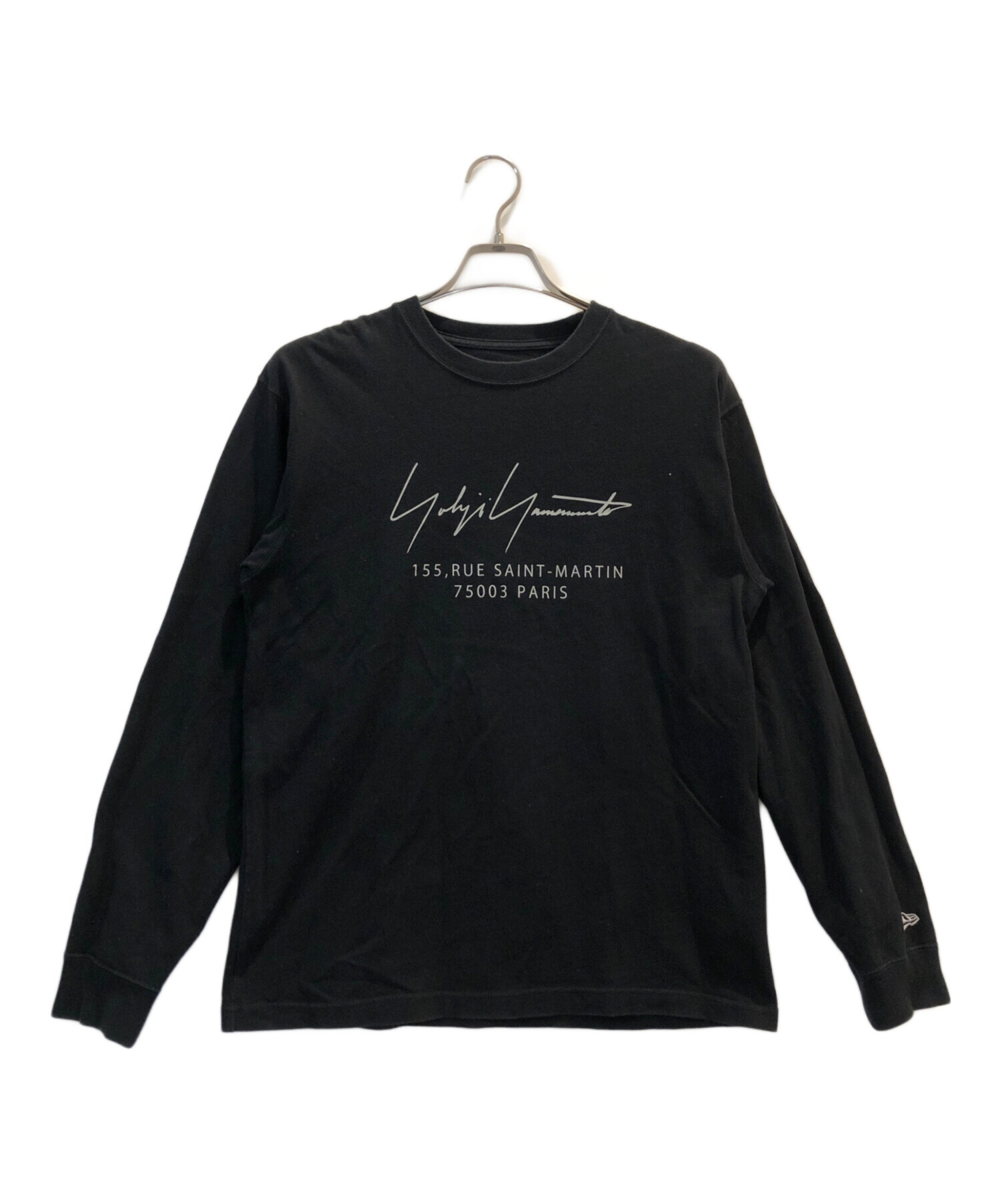 YOHJI YAMAMOTO×NEW ERA ロゴプリント 長袖 カットソー L 【公式通販】