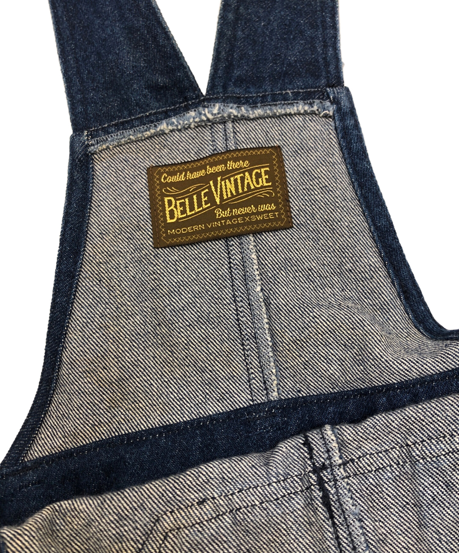 新品 ベルヴィンテージ ボリュームチュールデニムサロペット 中古・古着通販】Belle vintage (ベル ヴィンテージ) ボリューム