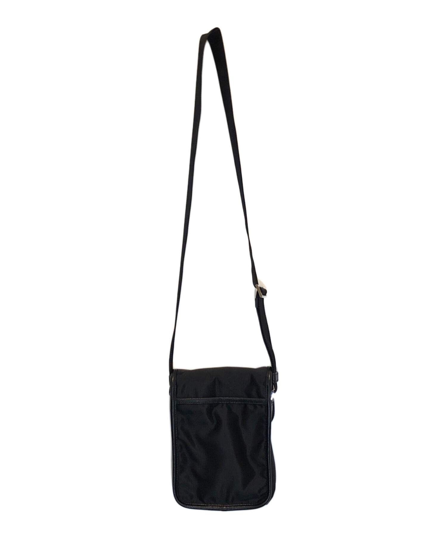 中古・古着通販】PRADA (プラダ) ナイロンショルダーバッグ ブラック 