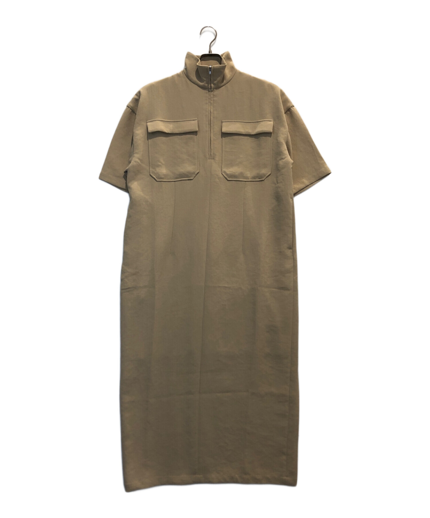 中古・古着通販】CLANE (クラネ) ハーフ ジップ ミリタリー ワンピース