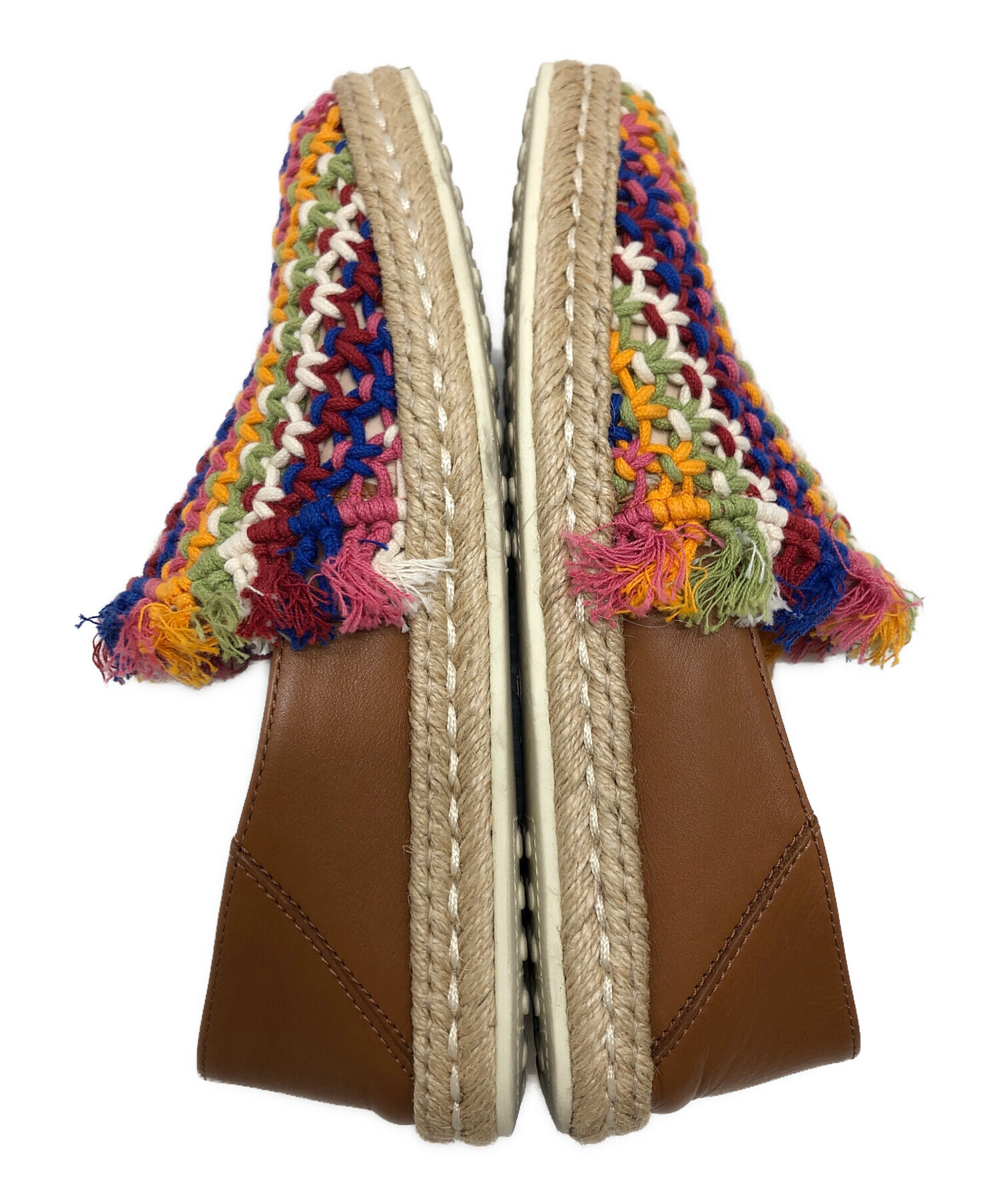 【新品・未使用】TOD’S トッズ チェーンモチーフ　エスパドリーユ 中古・古着通販】TOD'S (トッズ) エスパドリーユ マルチカラー サイズ
