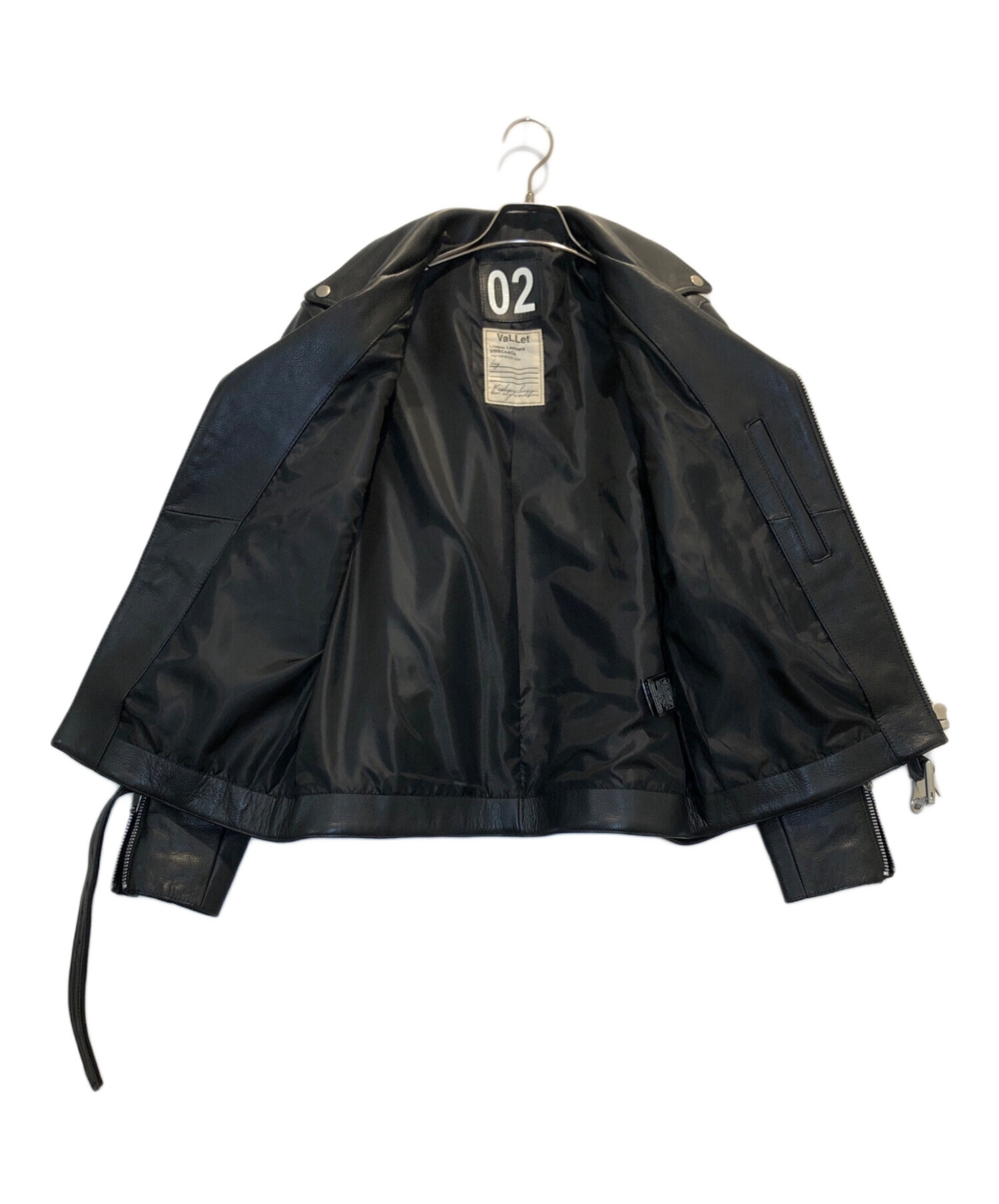 中古・古着通販】VaLLet (ヴァレット) 02 ダブルレザーライダース 