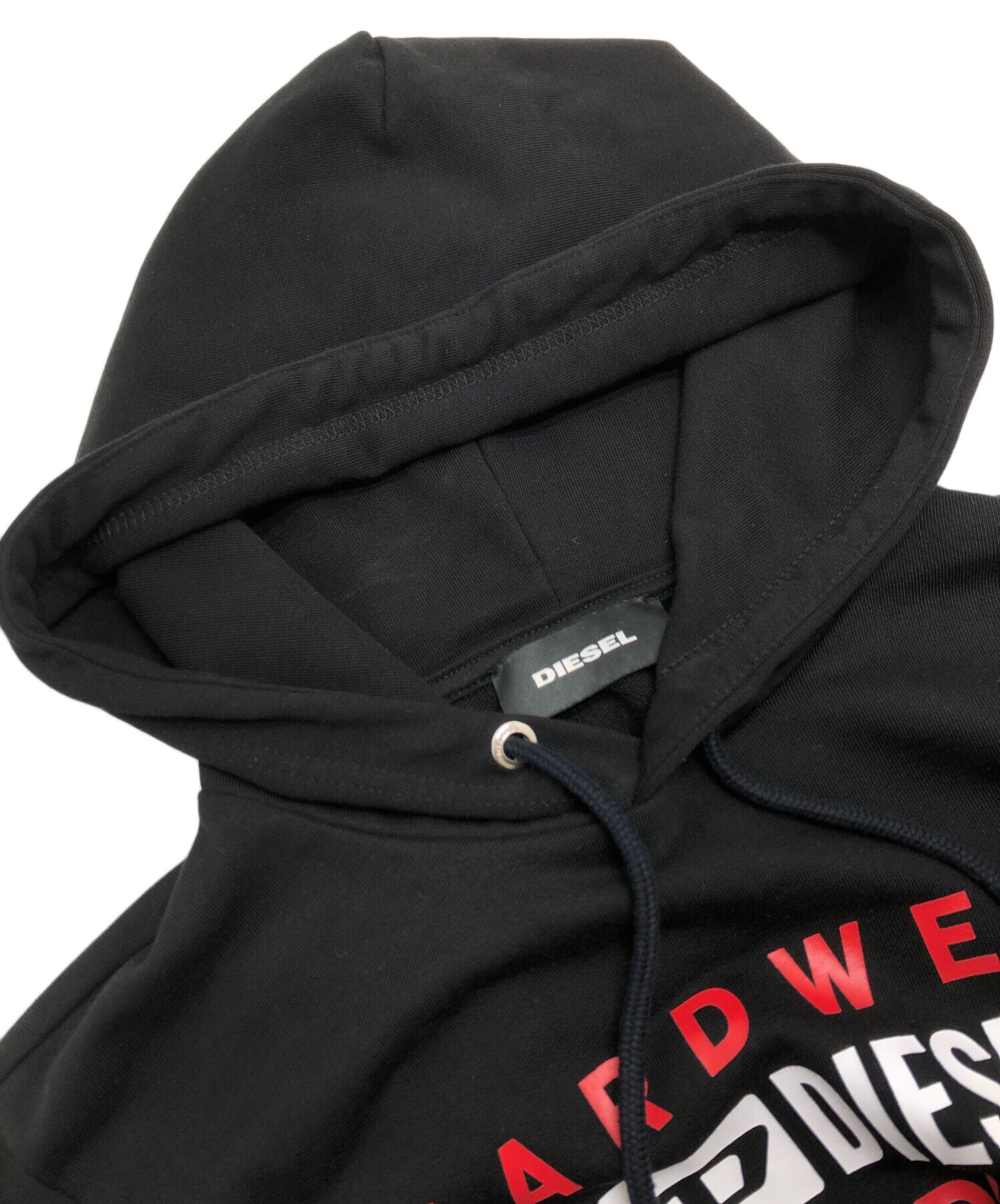 DIESEL ディーゼル フーディ パーカー 黒 新品・未使用 DIESEL（ディーゼル） パーカー プルオーバーパーカー S-GIRK-HOOD