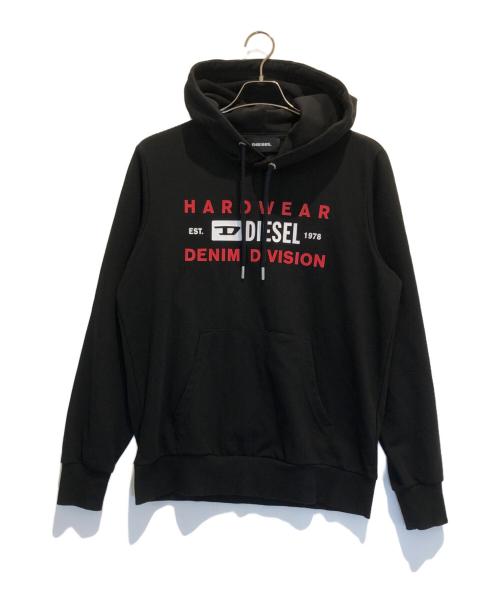 中古・古着通販】DIESEL (ディーゼル) ロゴパーカー ブラック サイズ:M
