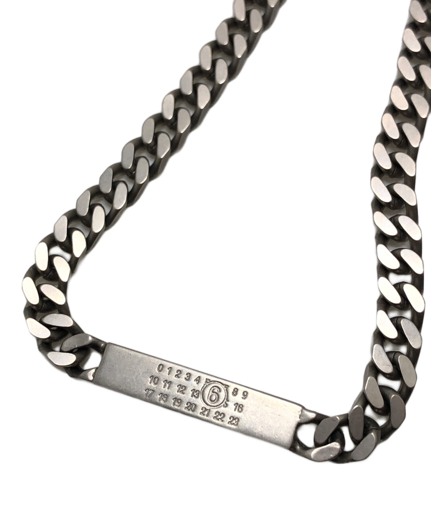 MM6 Maison Margiela チェーンネックレス　ナンバリングロゴ 中古・古着通販】MM6 Maison Margiela (エムエムシックスメゾン