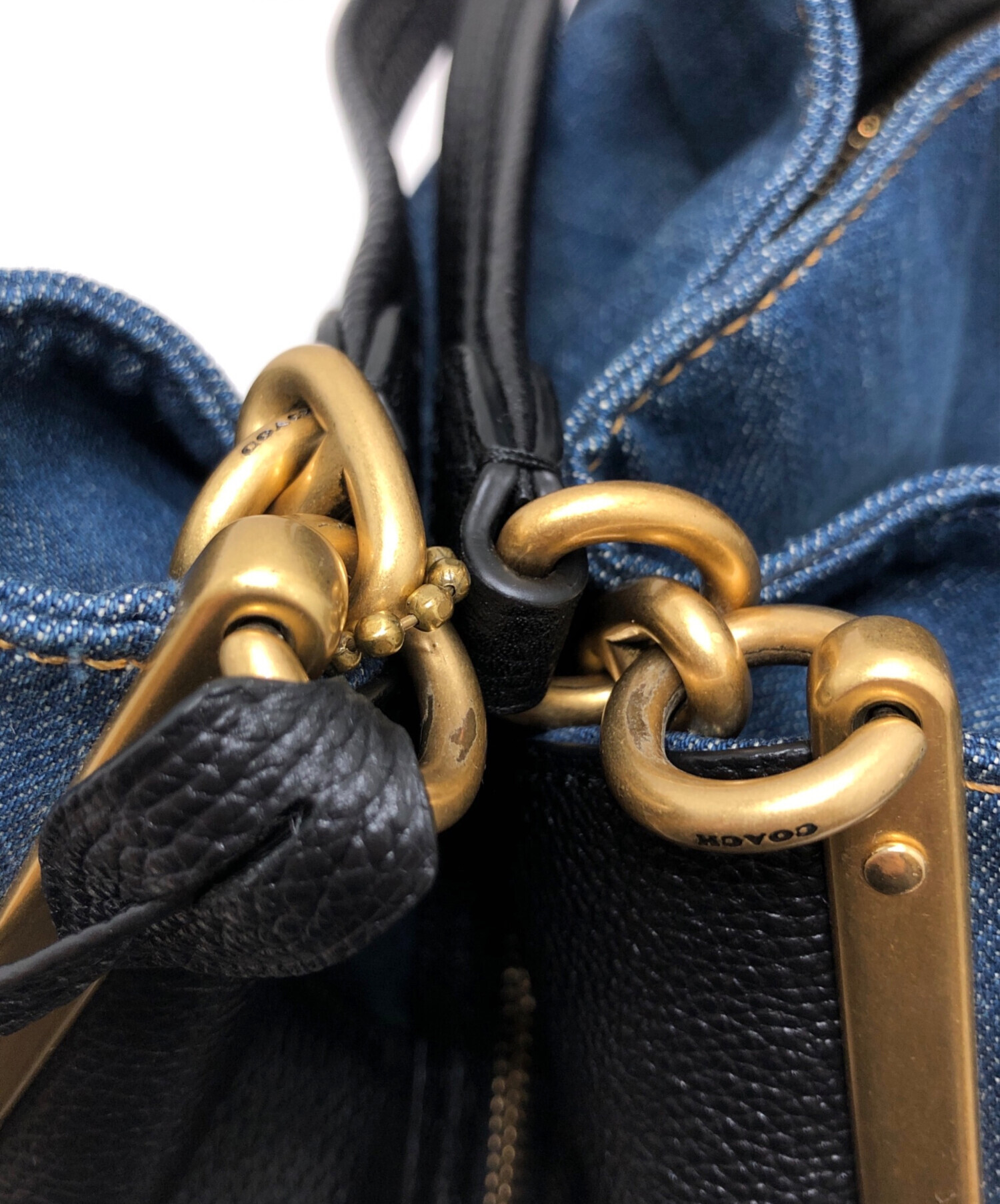 バッグ COACH / コーチ ◇ダルトン 31 ショルダーバッグ デニム レザー 