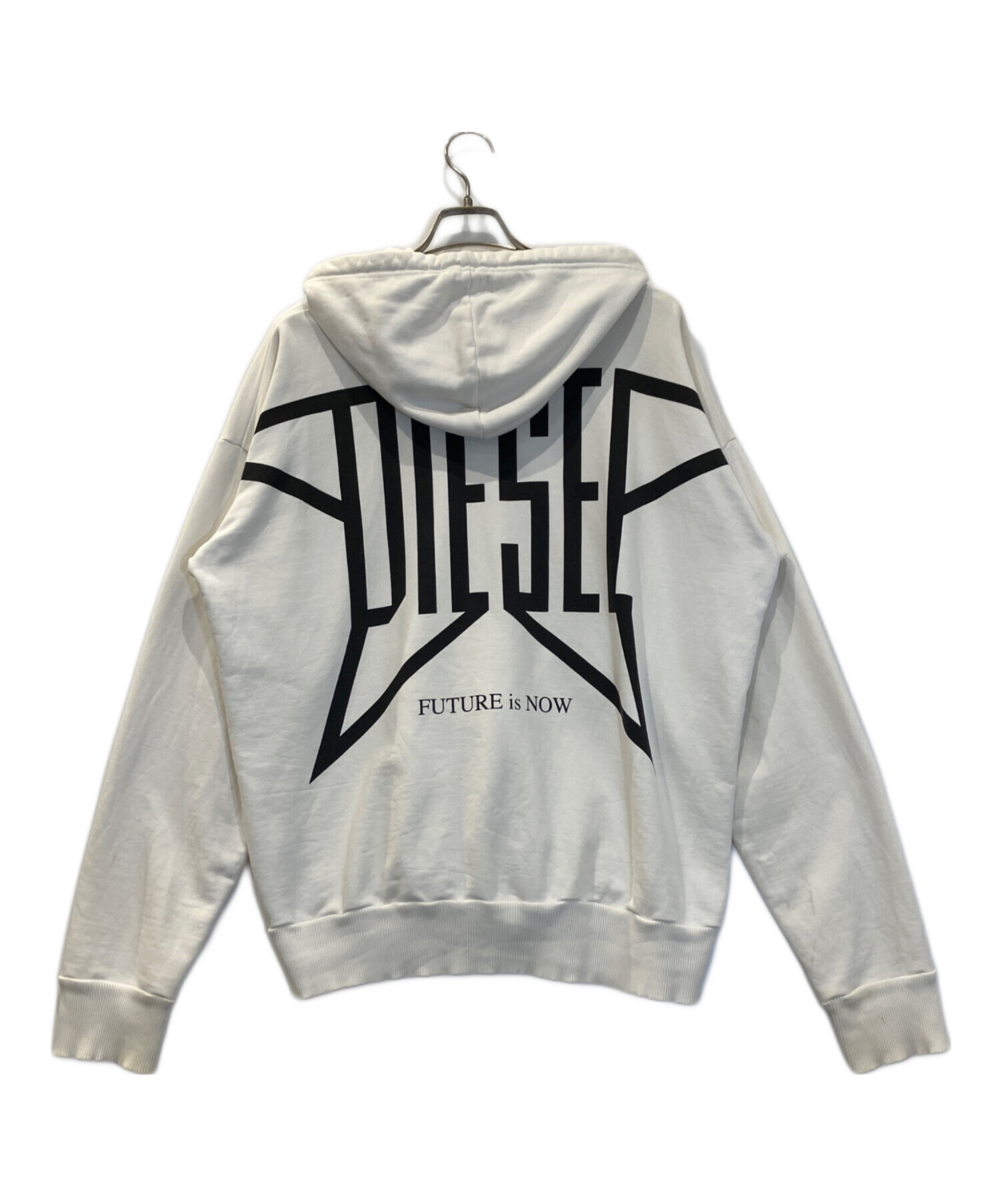 中古・古着通販】DIESEL (ディーゼル) パーカー アイボリー サイズ:Ⅼ