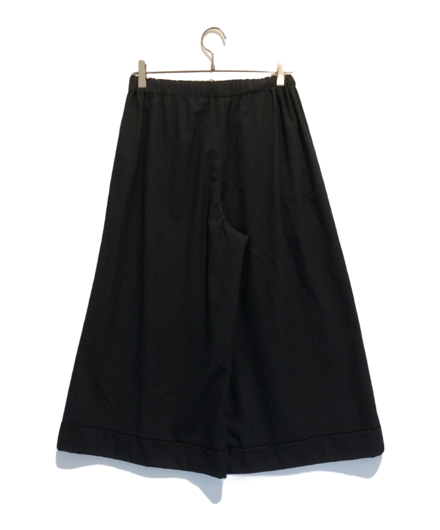トリコ コムデギャルソン ウールギャバ ワイドパンツ ブラック M 中古・古着通販】COMME des GARCONS COMME des GARCONS