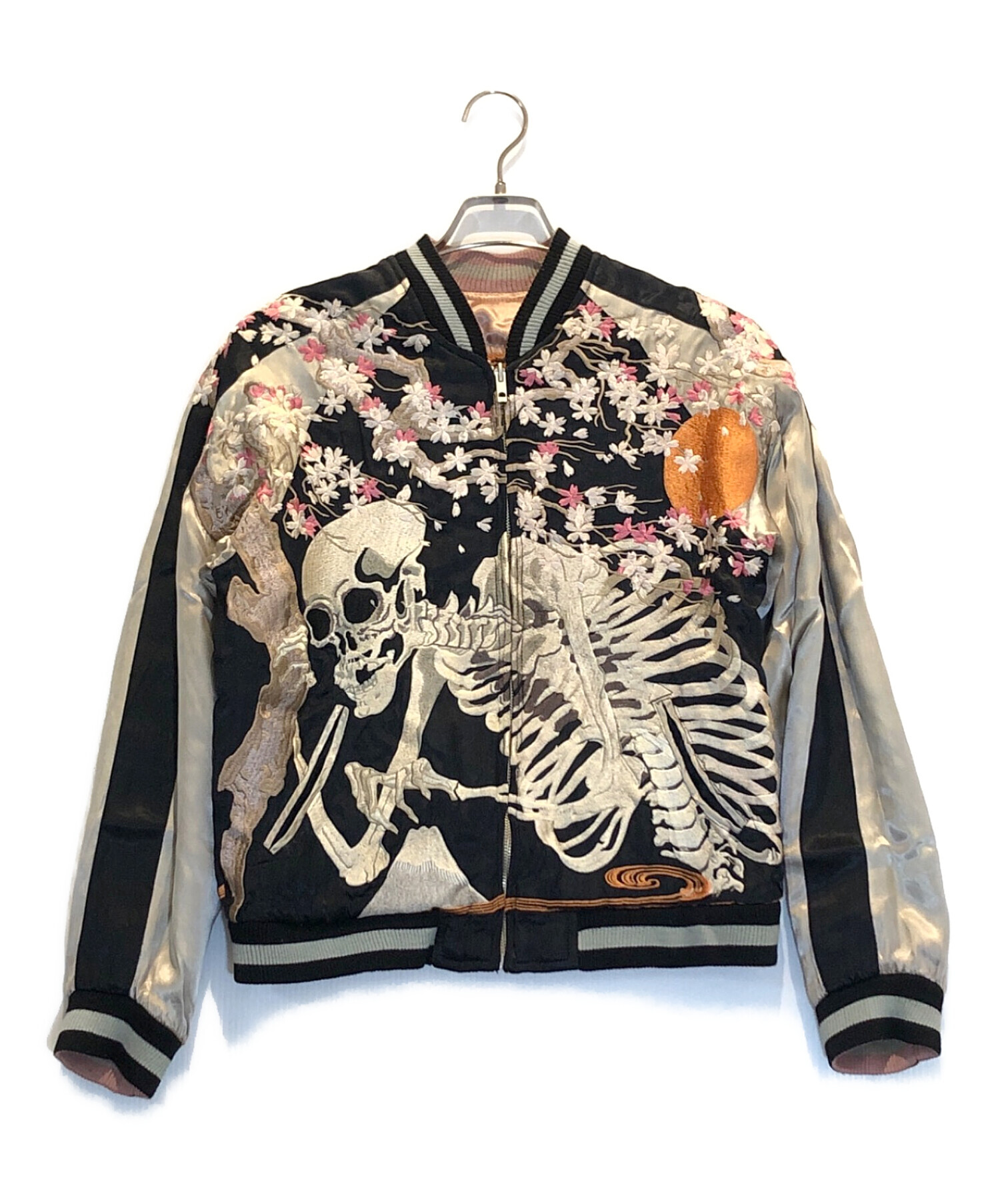 【中古】 風のソナタ 中古・古着通販】花旅楽団 (ハナタビガクダン) スカジャン ブラック