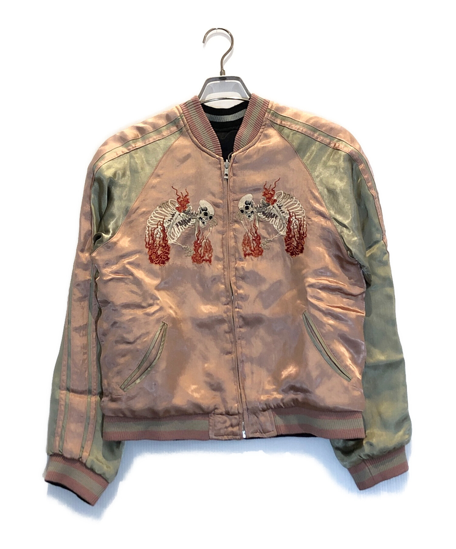 【中古】 風のソナタ 中古・古着通販】花旅楽団 (ハナタビガクダン) スカジャン ブラック