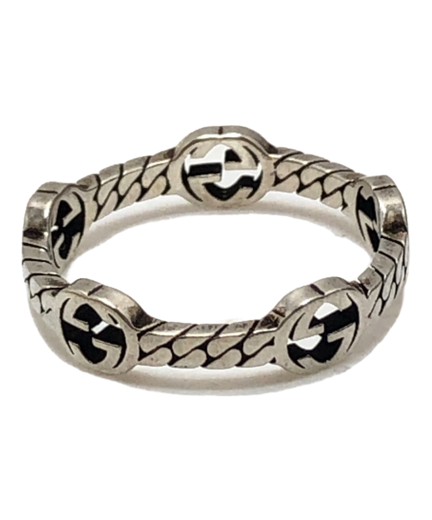 中古・古着通販】GUCCI (グッチ) インターロッキングGチェーンリング