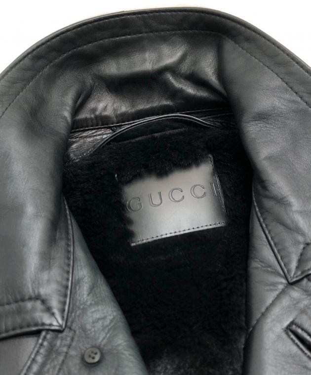 中古・古着通販】GUCCI (グッチ) ファーライナーレザージャケット