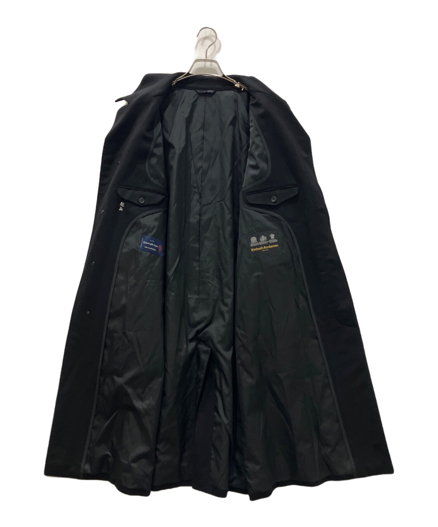 Kinloch Anderson カシミヤ100％　チェスターコート黒 中古・古着通販】Ermenegildo Zegna (エルメネジルド・ゼニア) Kinloch