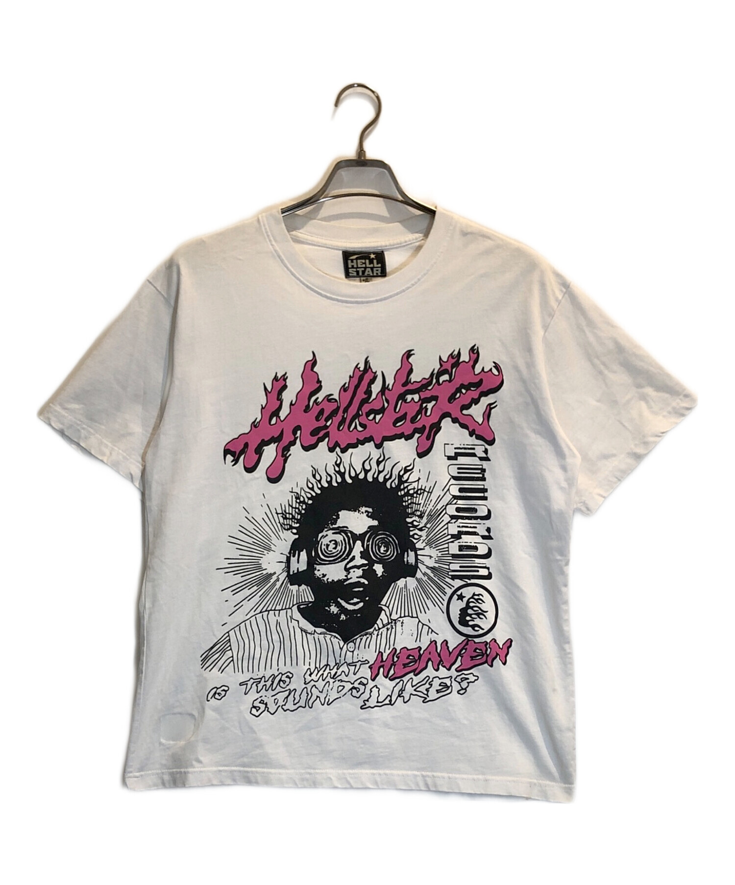 中古・古着通販】hellstar (ヘルスター) プリントTシャツ ホワイト