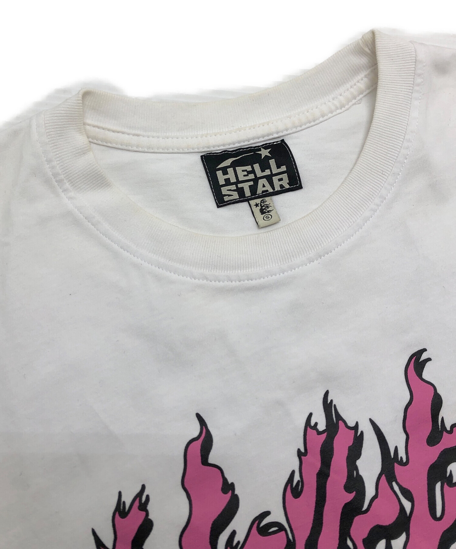 中古・古着通販】hellstar (ヘルスター) プリントTシャツ ホワイト
