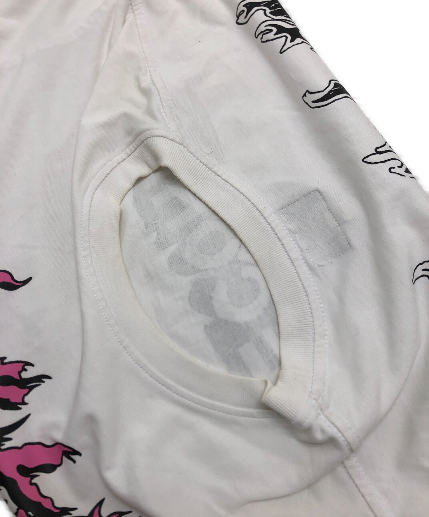 中古・古着通販】hellstar (ヘルスター) プリントTシャツ ホワイト