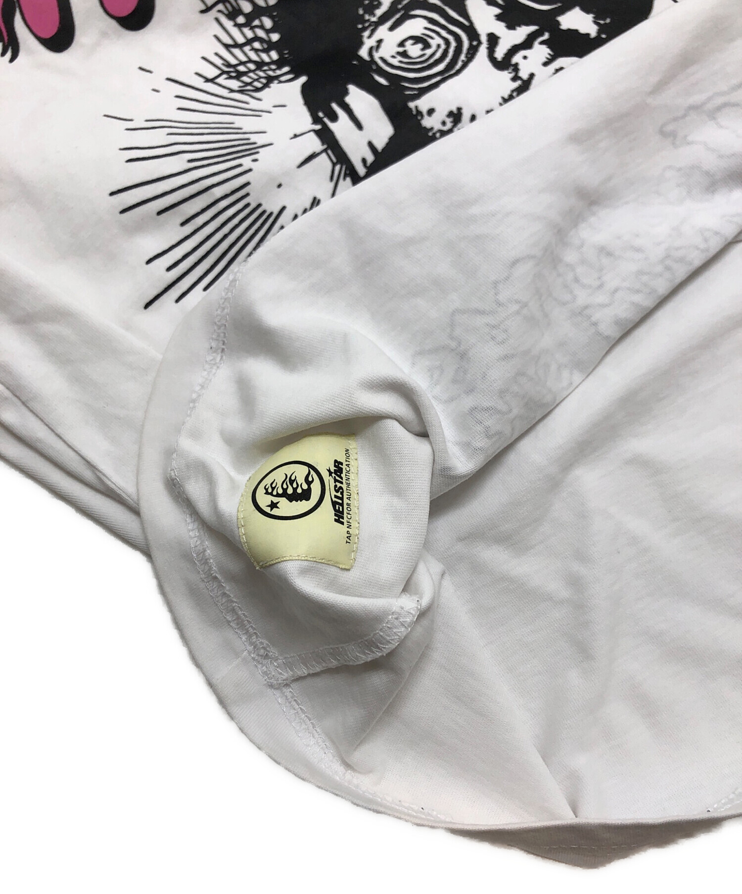 中古・古着通販】hellstar (ヘルスター) プリントTシャツ ホワイト