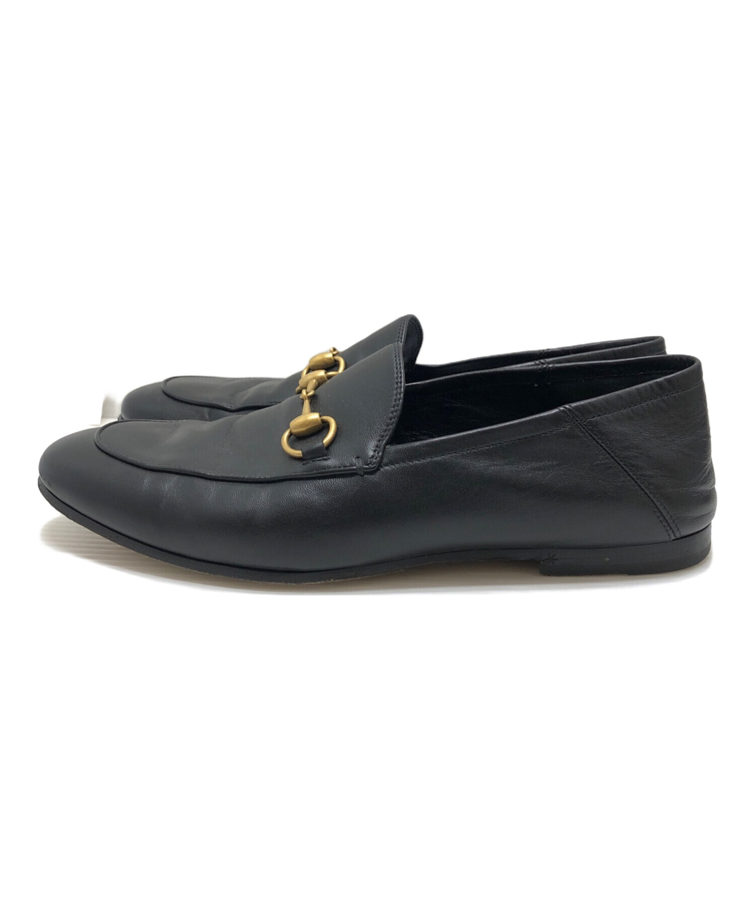 GUCCI レザー ホースビット ローファー　ブリクストン　サイズ7 26cm 中古・古着通販】GUCCI (グッチ) ブリクストンビットローファー