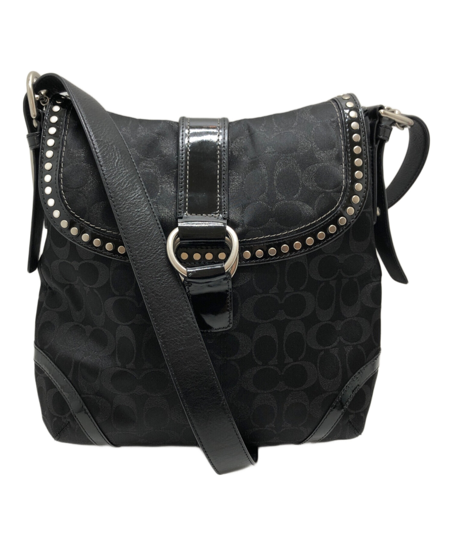 中古・古着通販】COACH (コーチ) シグネチャー ショルダーバッグ 中古・古着通販】COACH (コーチ) シグネチャー ショルダーバッグ