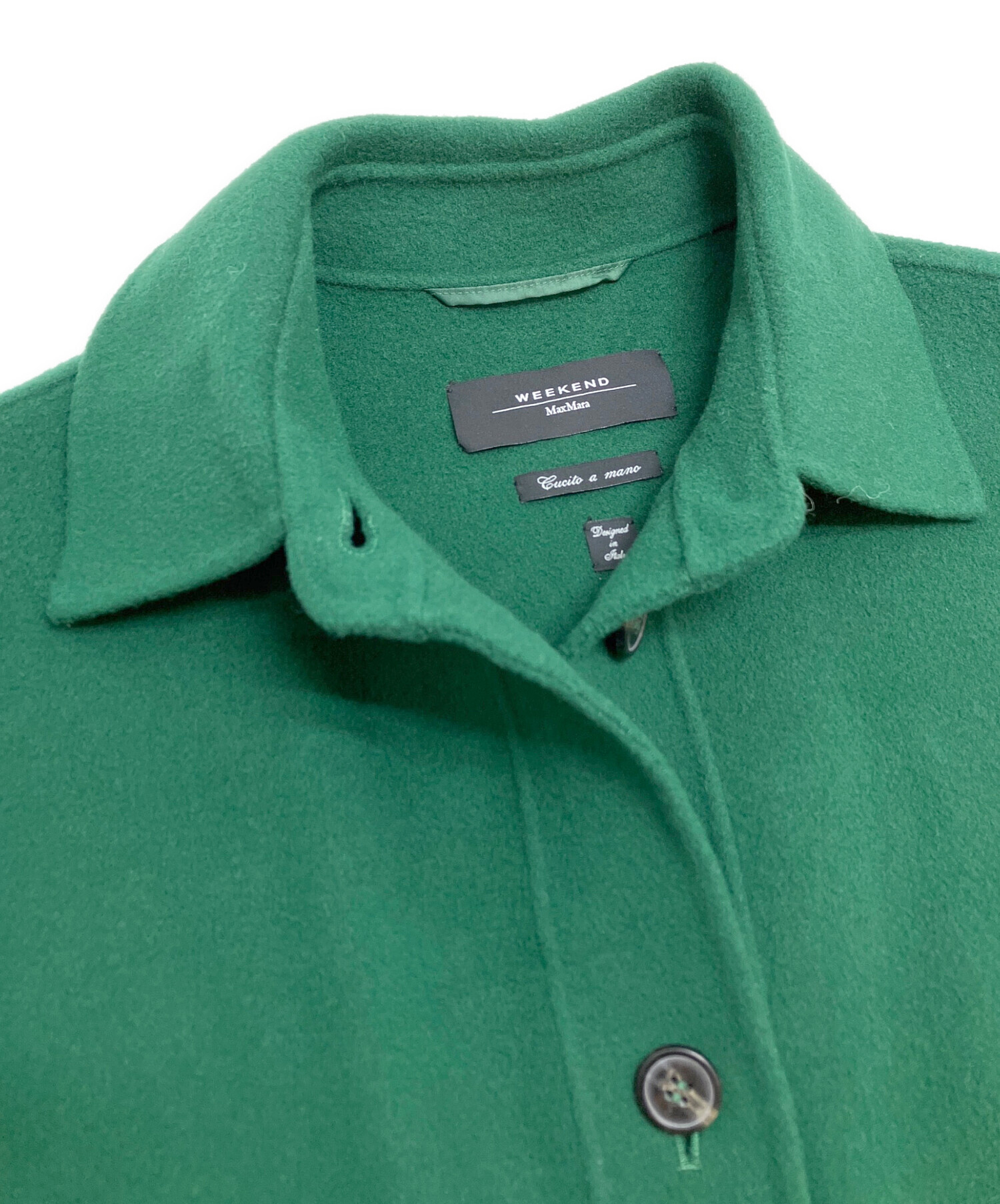 華*✨様 Weekend Max Mara 緑色 チェスターコート　中古美品17 華*✨様 Weekend Max Mara 緑色 チェスターコート 中古美品17 華*✨様