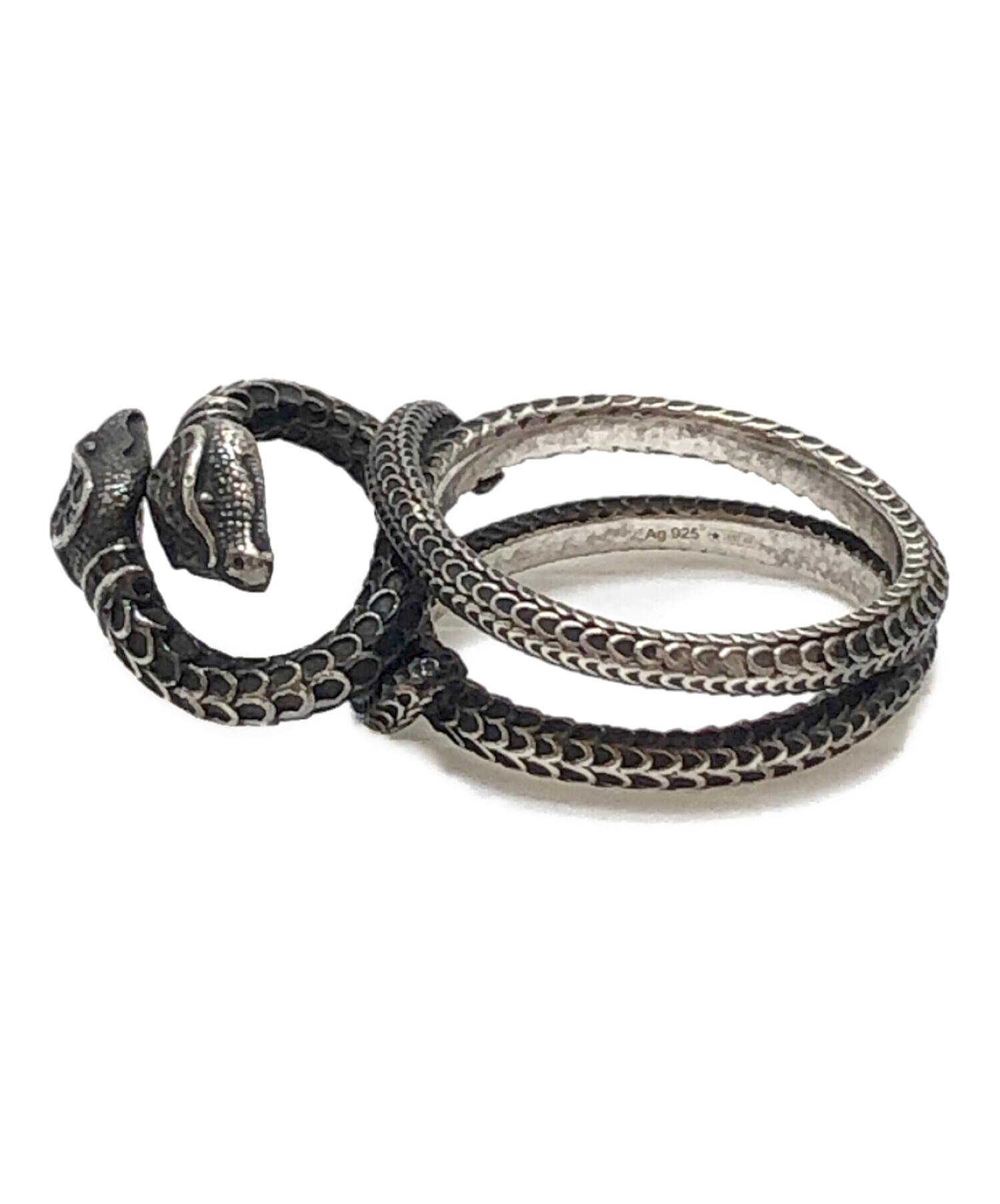 中古・古着通販】GUCCI (グッチ) スネークリング シルバー サイズ:17号