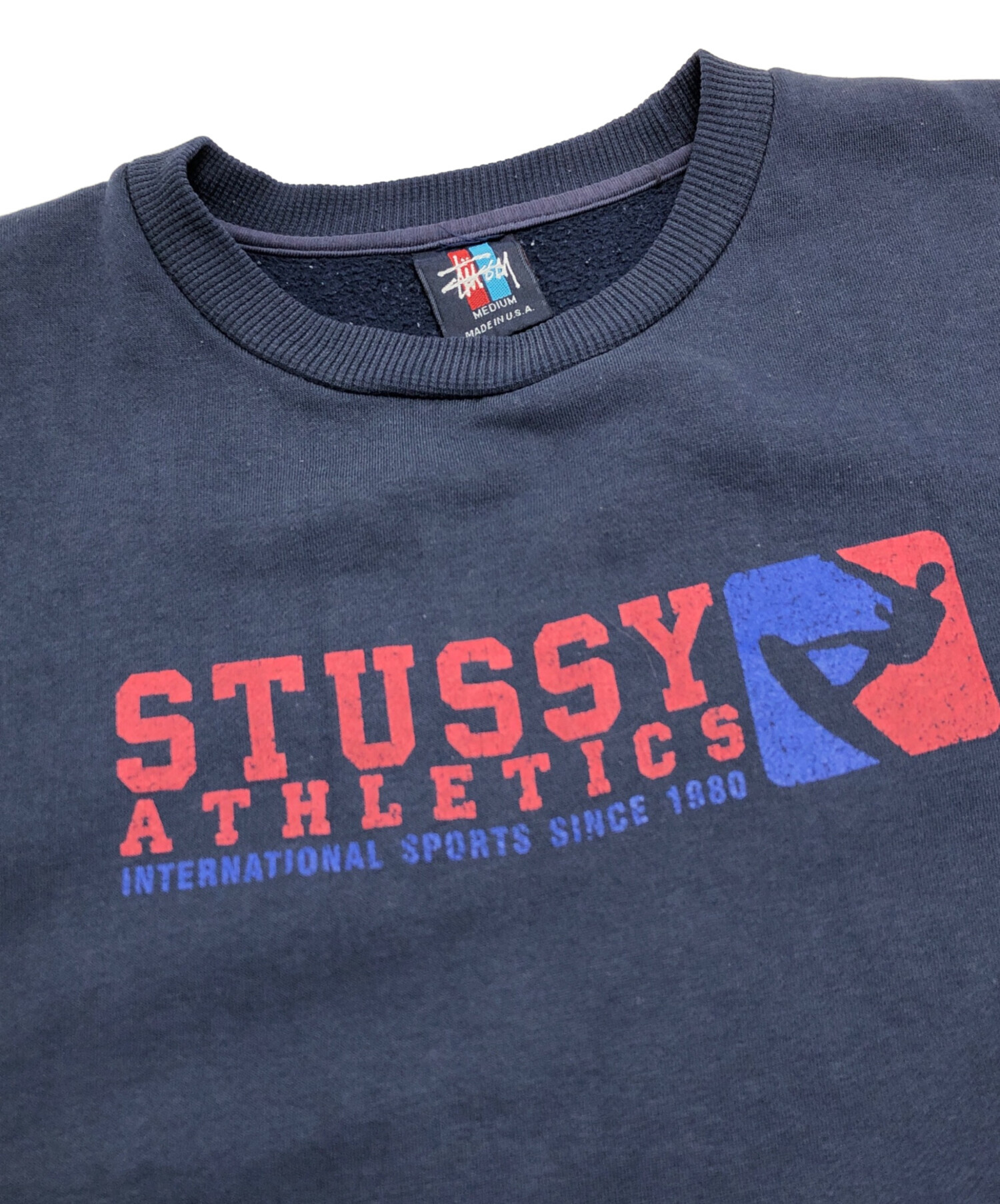 old stussy スウェット　半袖　古着 中古・古着通販】stussy (ステューシー) スウェット ネイビー サイズ:M