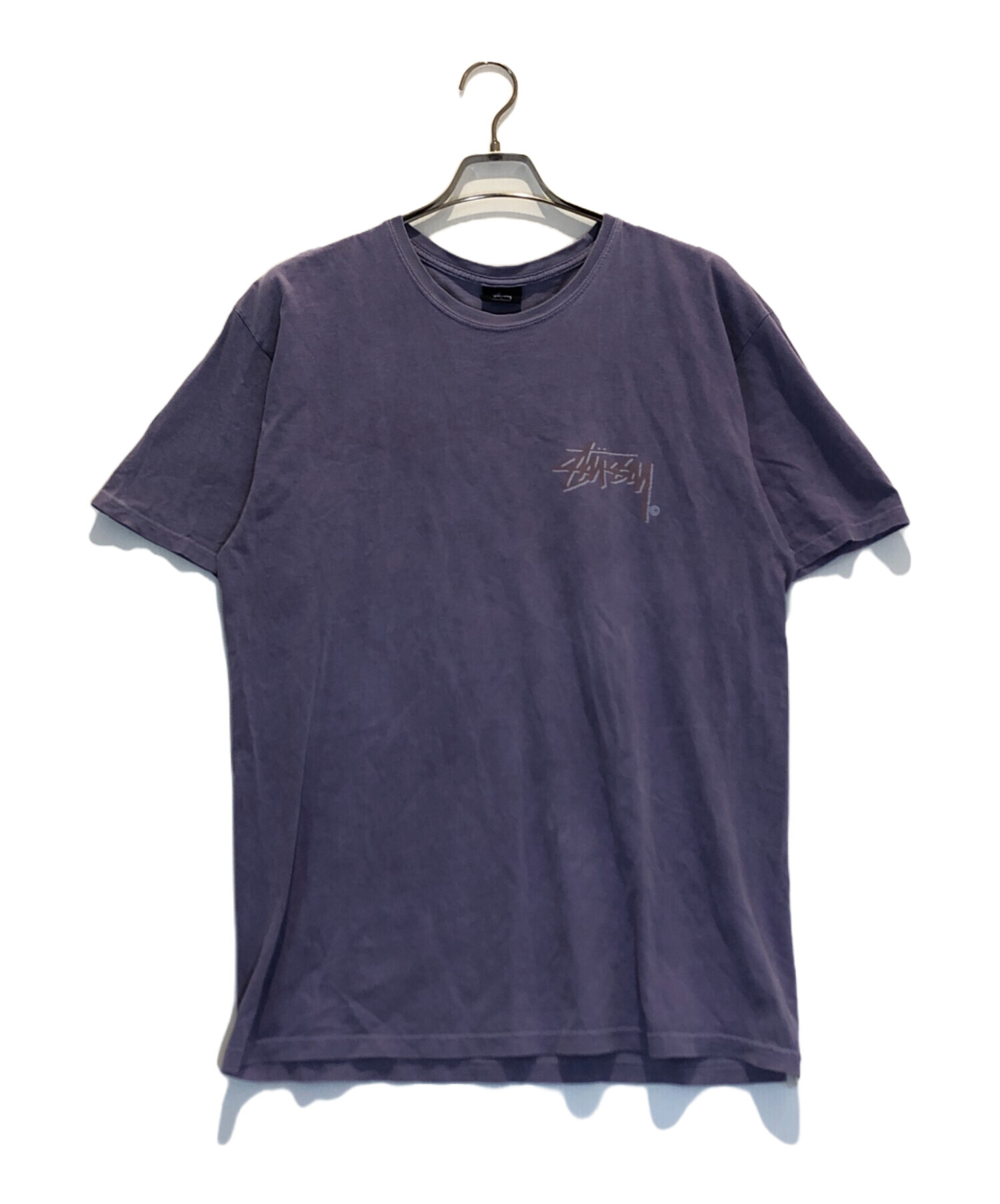 中古・古着通販】stussy (ステューシー) ロゴプリントTシャツ パープル 