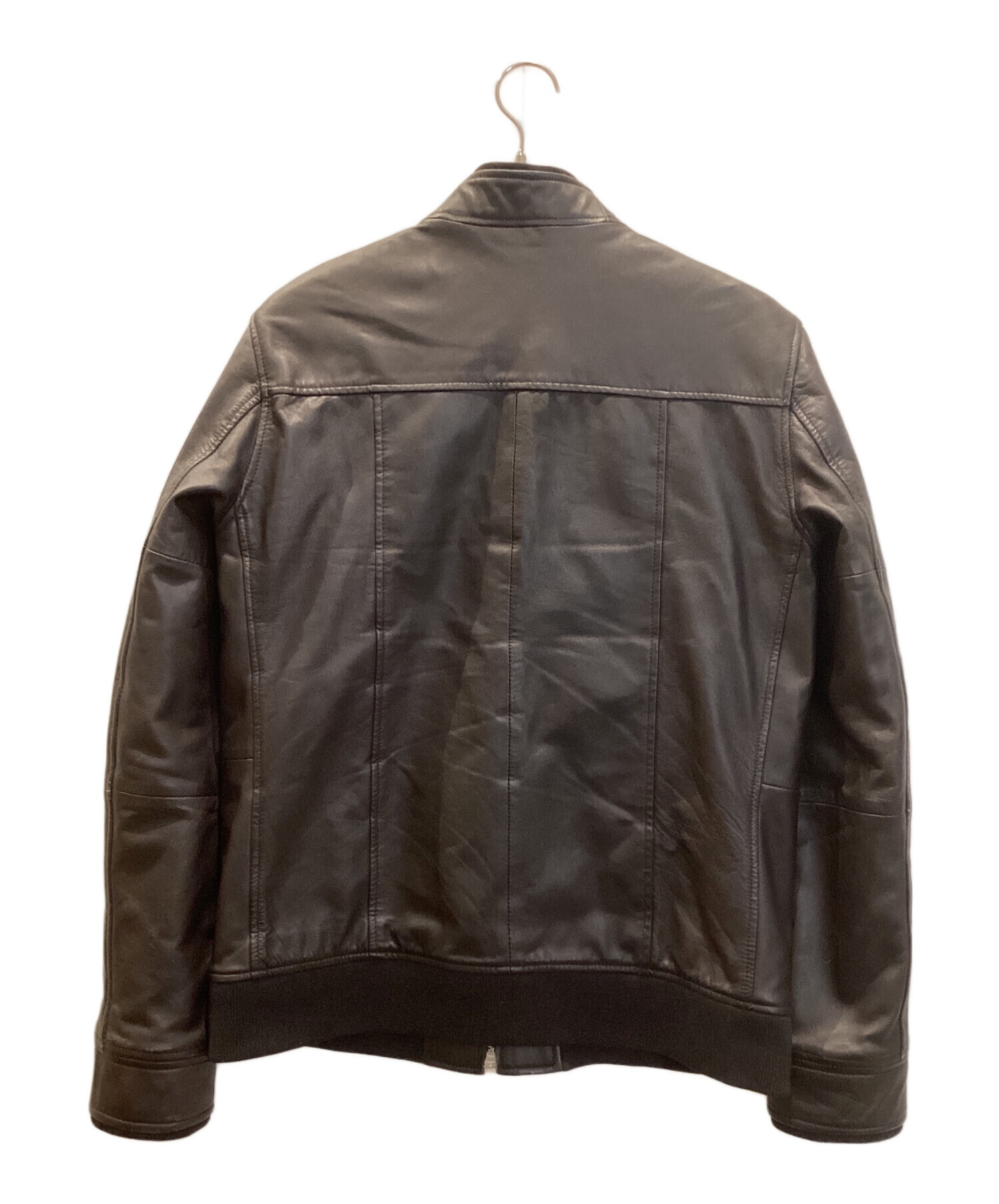 中古・古着通販】AKM (エーケーエム) ラムレザージャケット ブラウン