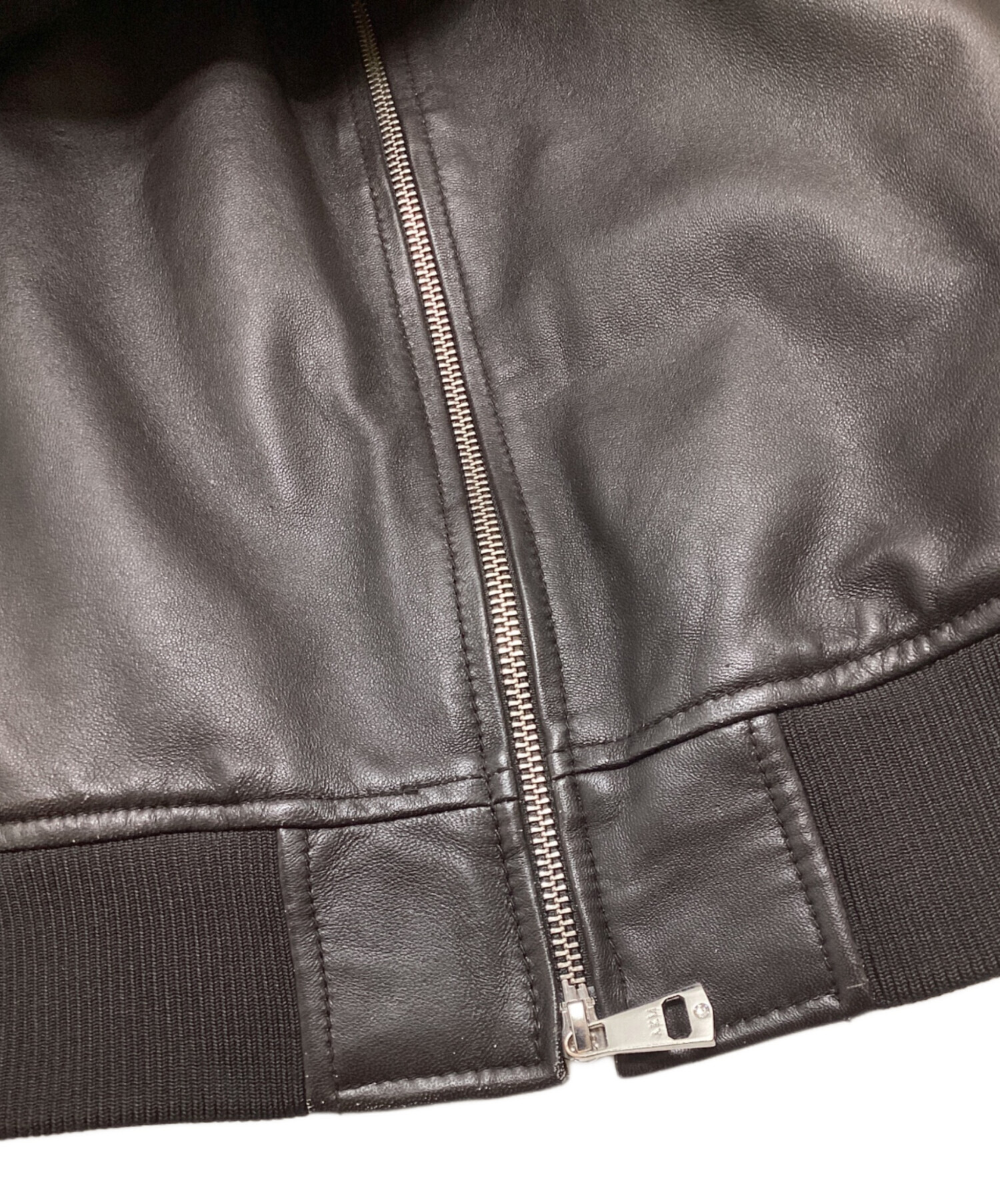 中古・古着通販】AKM (エーケーエム) ラムレザージャケット ブラウン