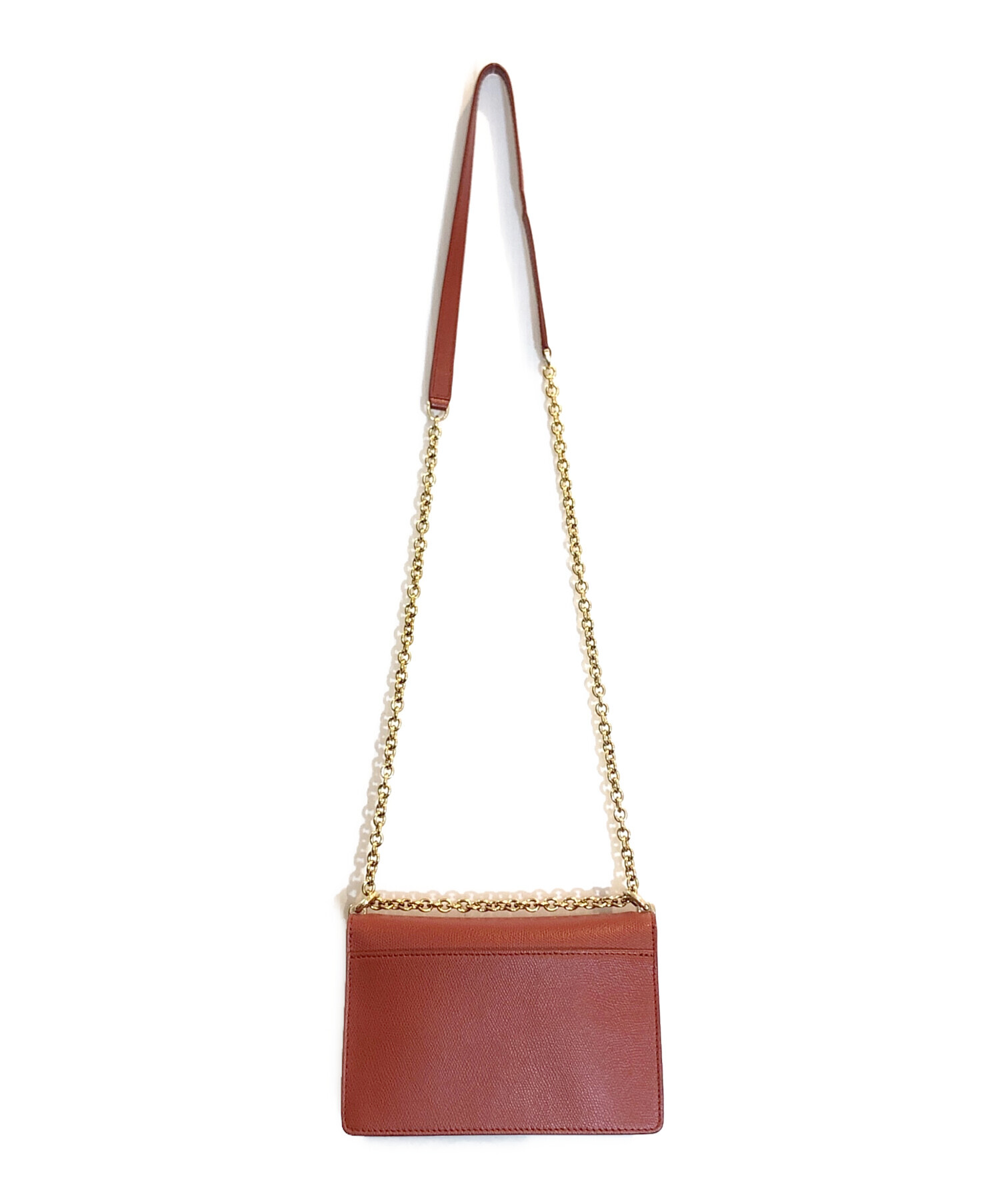 中古・古着通販】FURLA (フルラ) チェーンショルダーバッグ ブラウン 