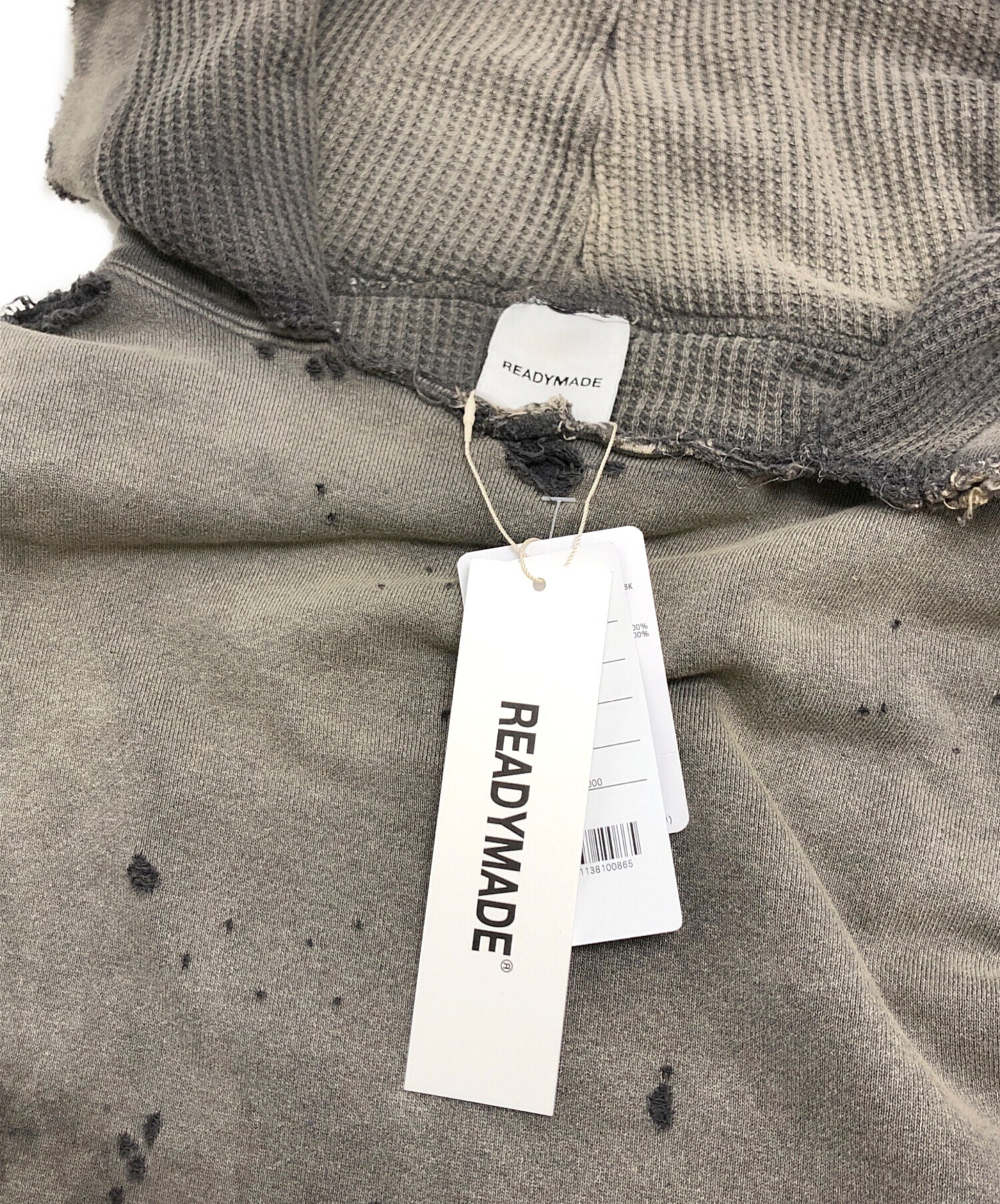 READYMADE レディメイド パーカー L グレー 【古着】【中古】 D (傷や汚れあり)】READY MADE レディメイド パーカー 24AW RE-CO-GY