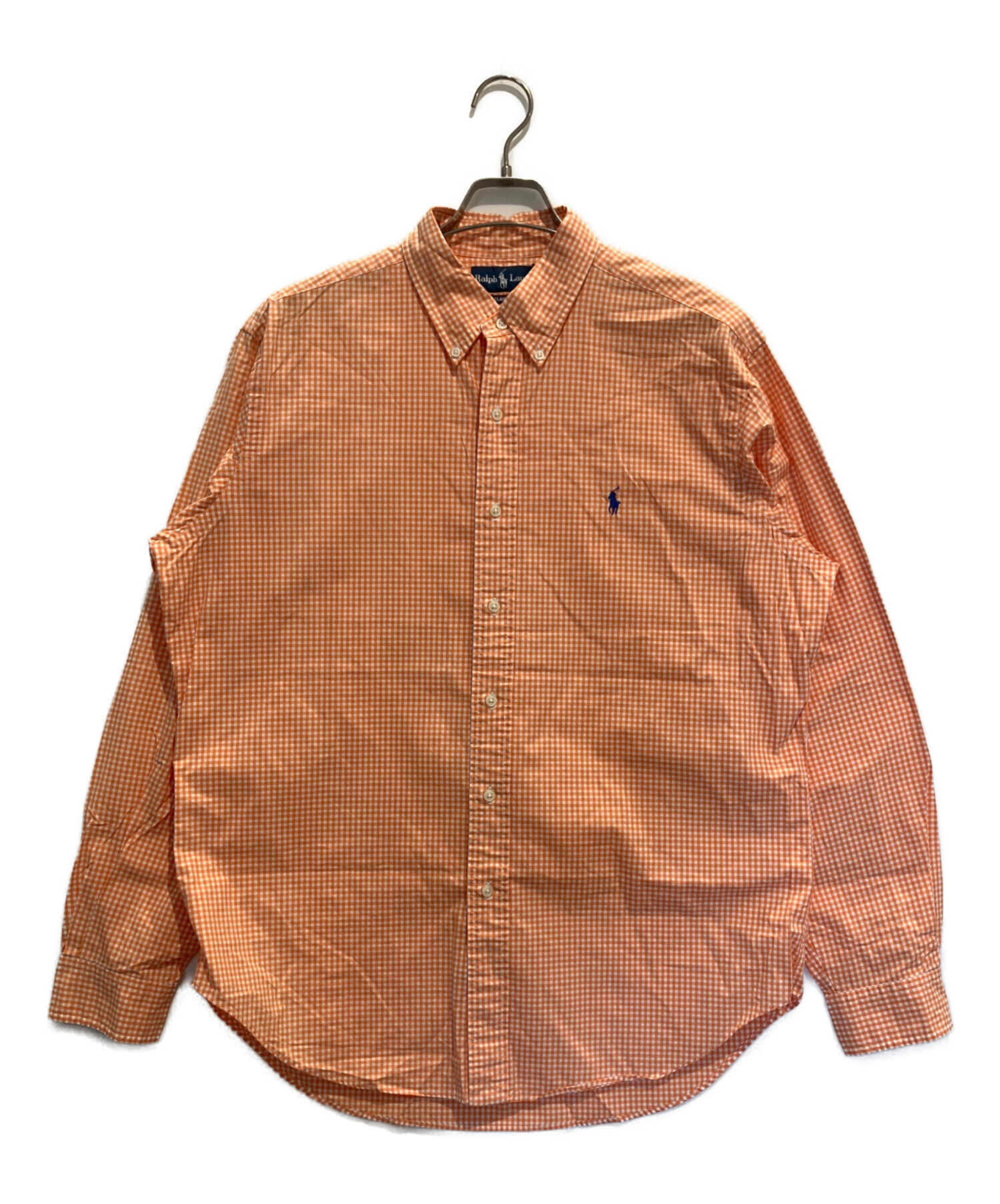 Ralph Lauren ペイント加工シャツ オックスフォード一点物風アート古着 中古・古着通販】RALPH LAUREN (ラルフローレン) ボタンダウンチェック