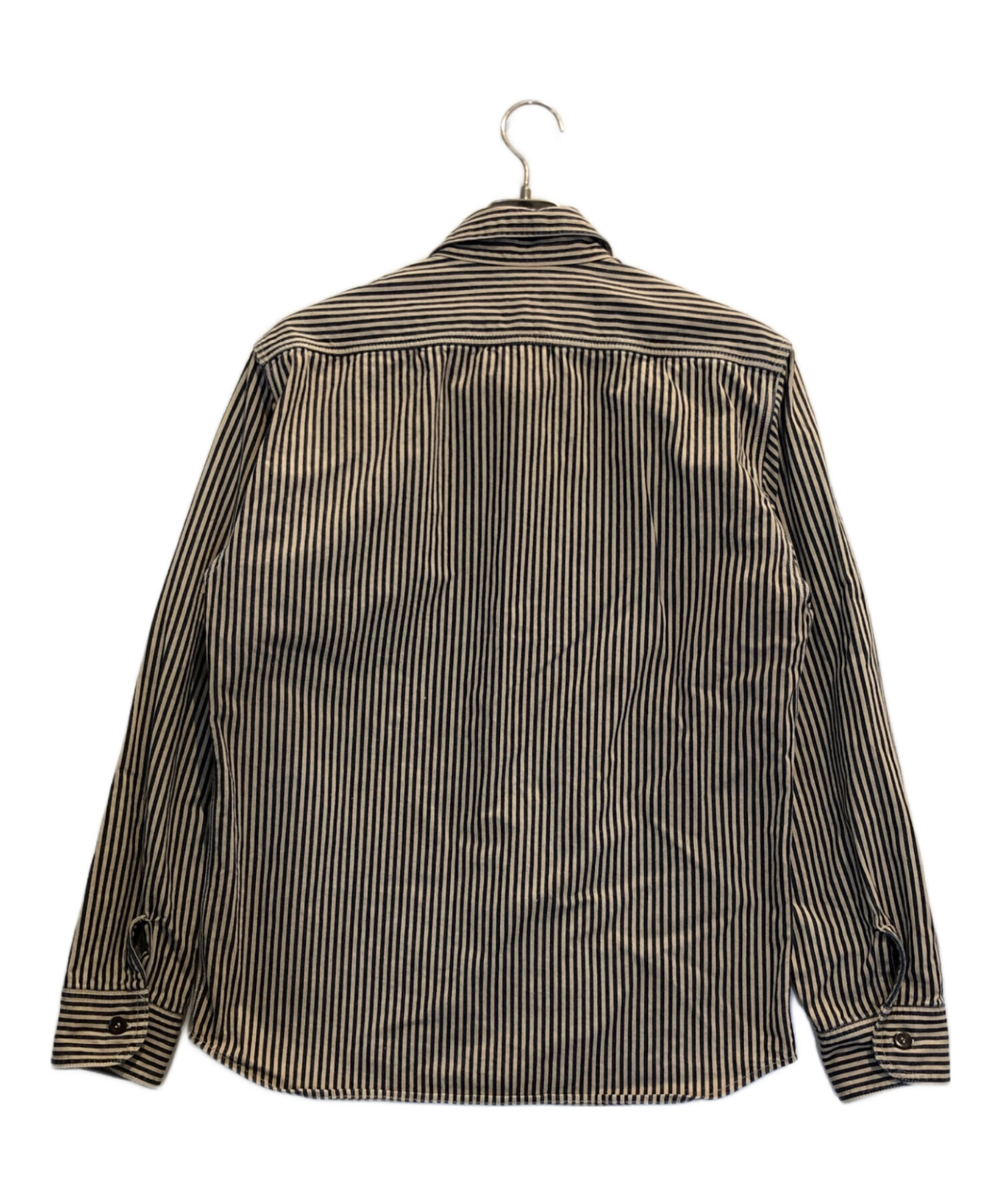 桃太郎ジーンズ★ヒッコリーストライプカバーオール★40 中古・古着通販】MOMOTARO JEANS (桃太郎ジーンズ) ヒッコリー