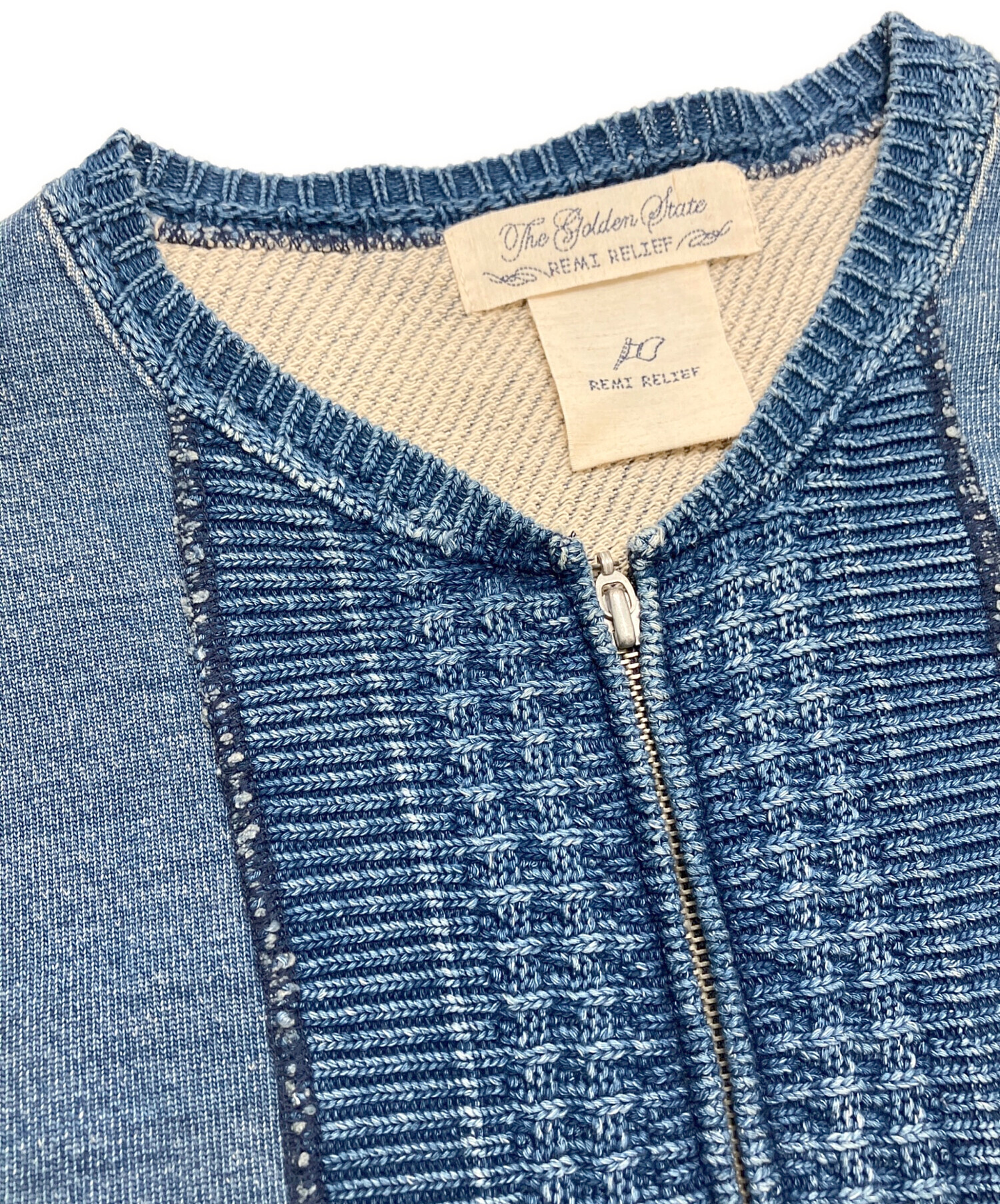 中古・古着通販】REMI RELIEF (レミレリーフ) インディゴ ジップ 