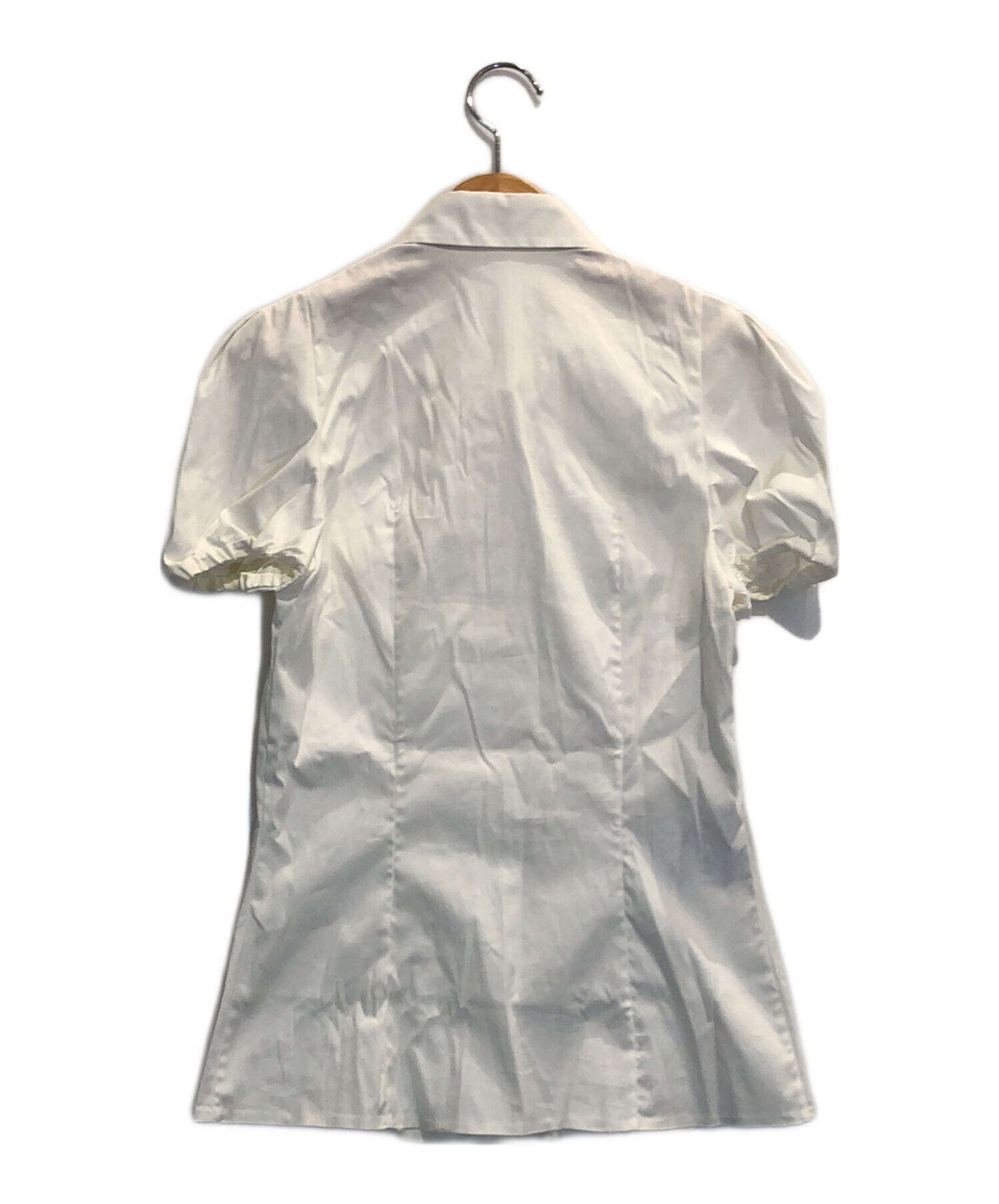 PRADA 2005 半袖シャツ パフスリーブ 中古・古着通販】PRADA (プラダ) パフスリーブシャツ ホワイト サイズ
