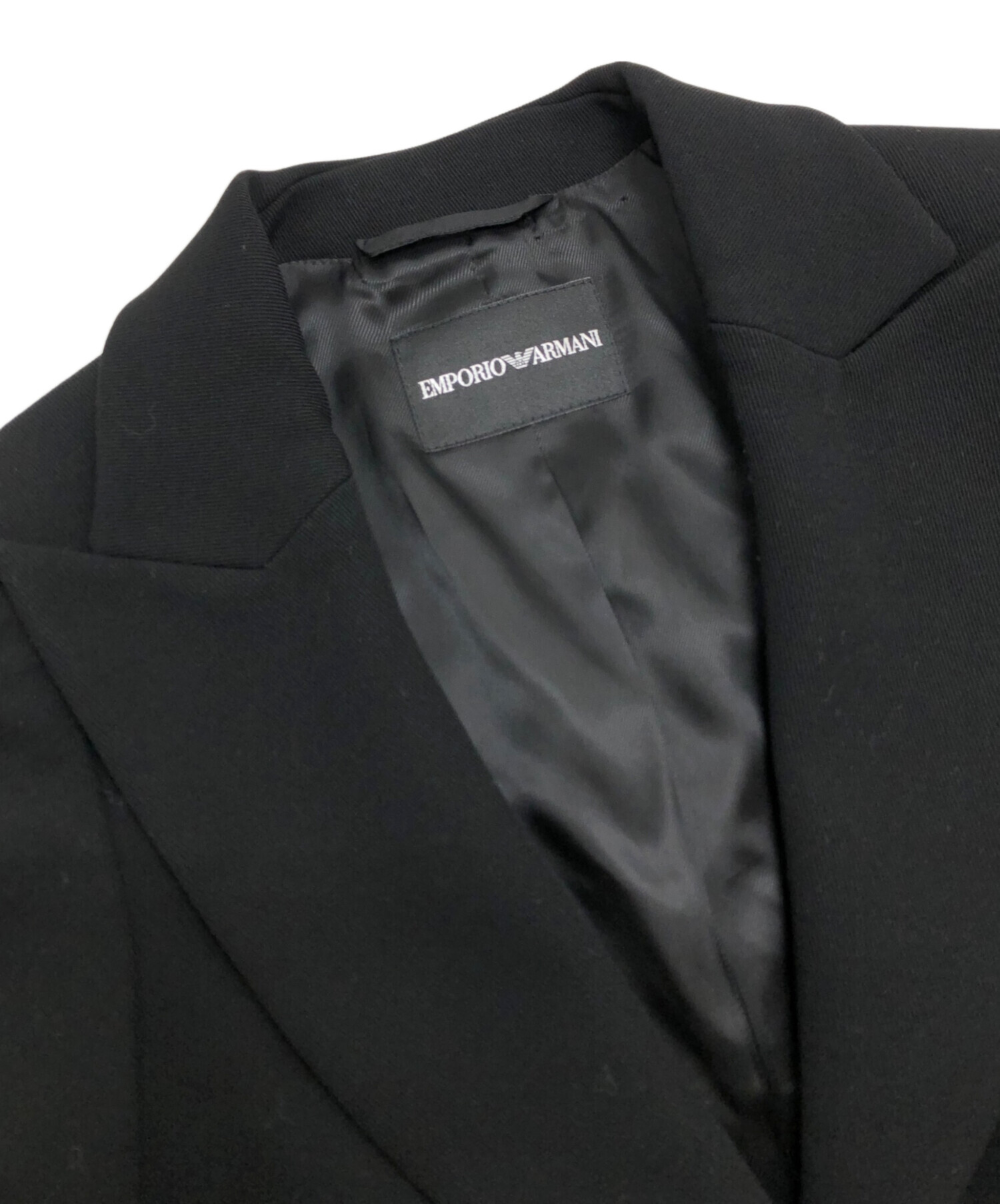 エンポリオアルマーニ　テーラードジャケット　ブラック　新品未使用 中古・古着通販】EMPORIO ARMANI (エンポリオ アルマーニ) テーラード