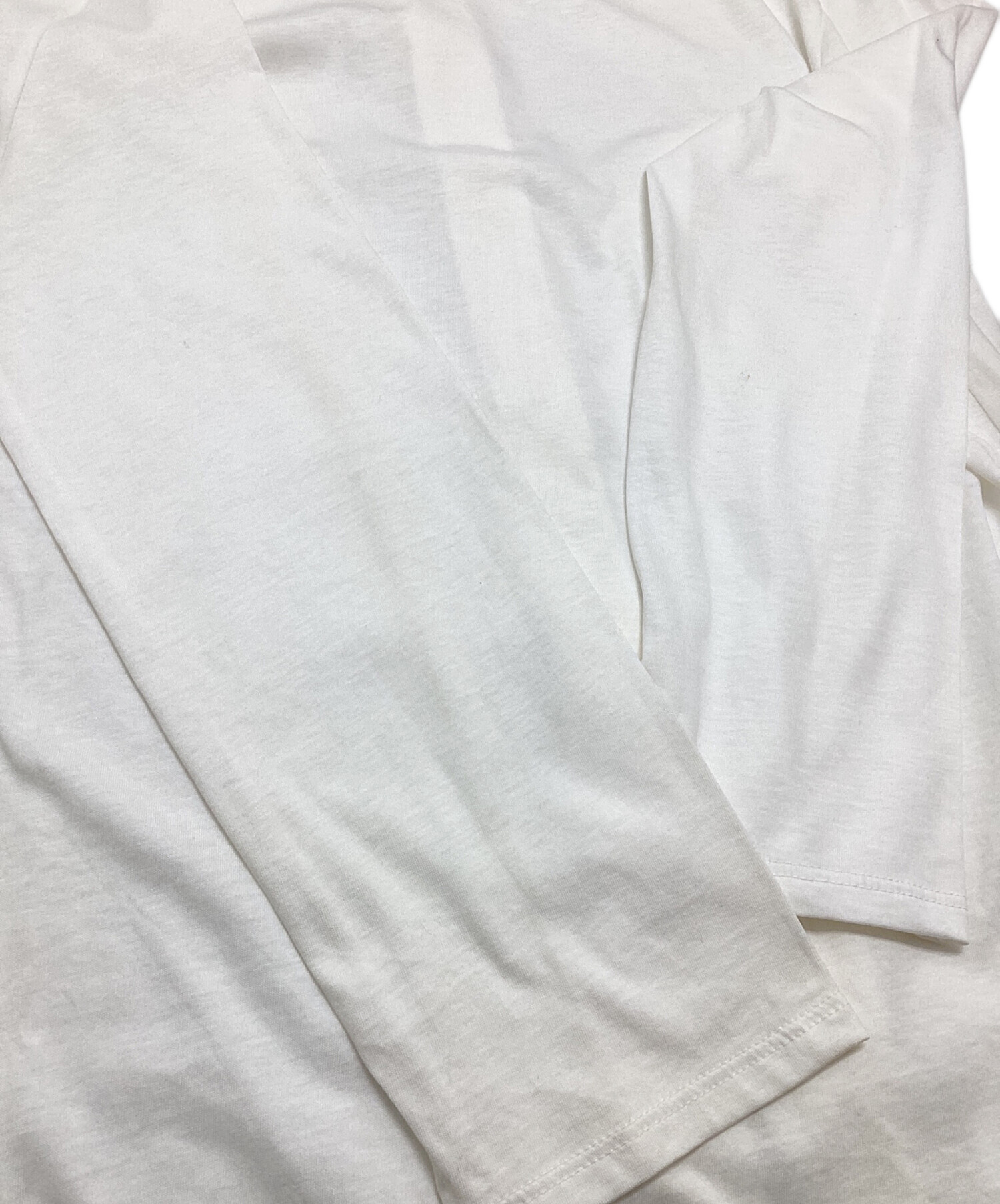 中古・古着通販】PRADA (プラダ) バックスリットカットソー ホワイト