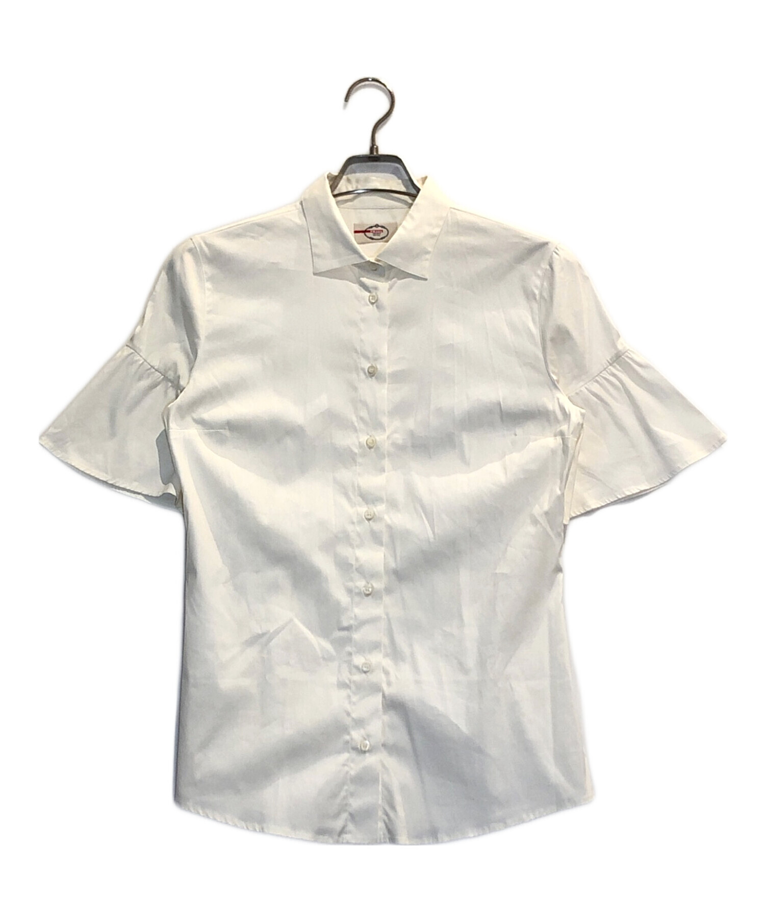 中古・古着通販】PRADA (プラダ) 半袖シャツ ホワイト サイズ:42(M～L 