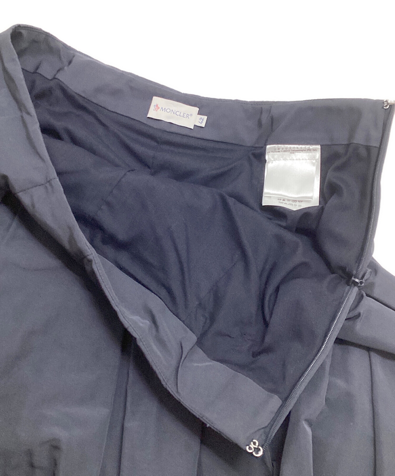 中古・古着通販】MONCLER (モンクレール) プリーツスカート ネイビー